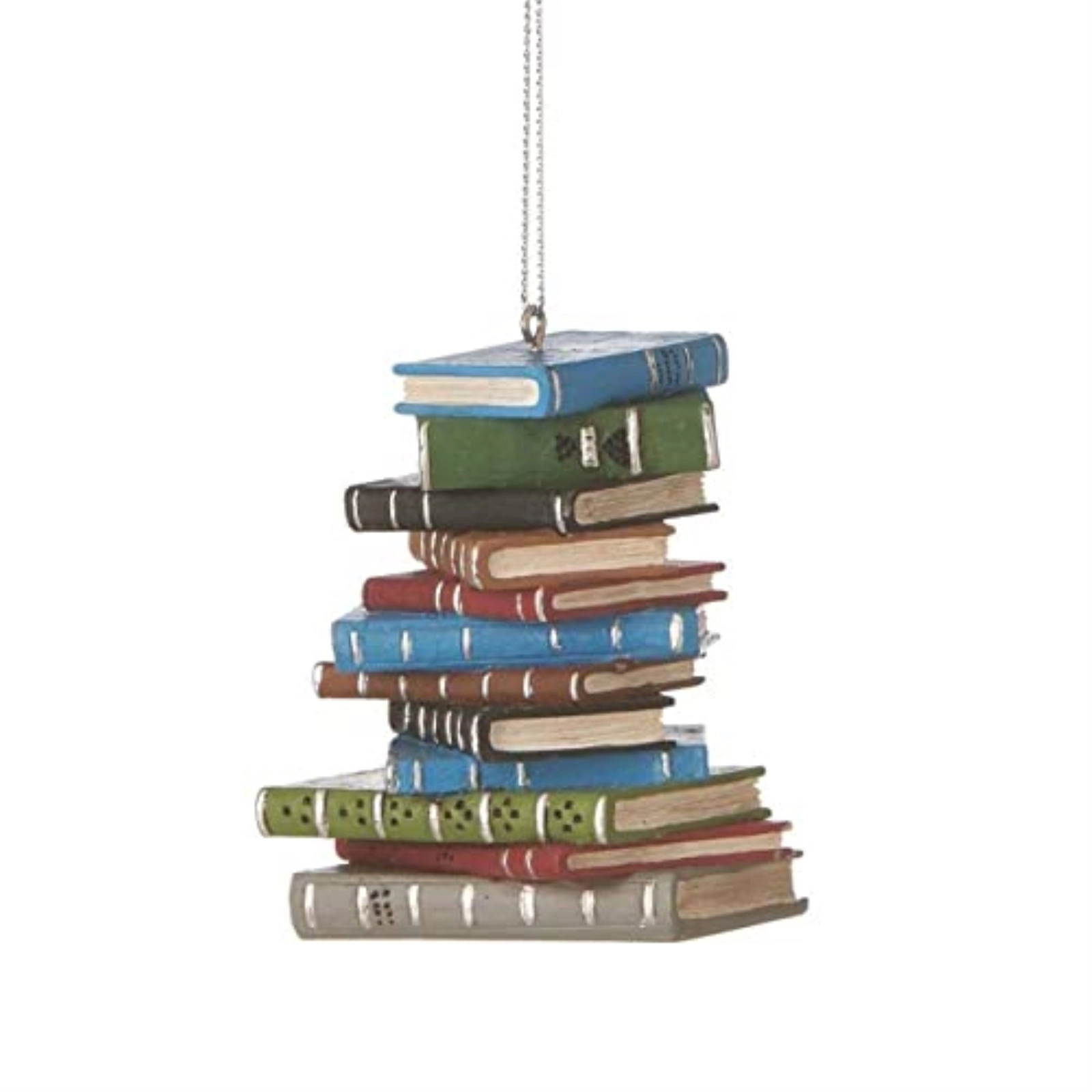 Ganz Midwest School Book Stack Resin Christmas Tree Ornament 3 inch