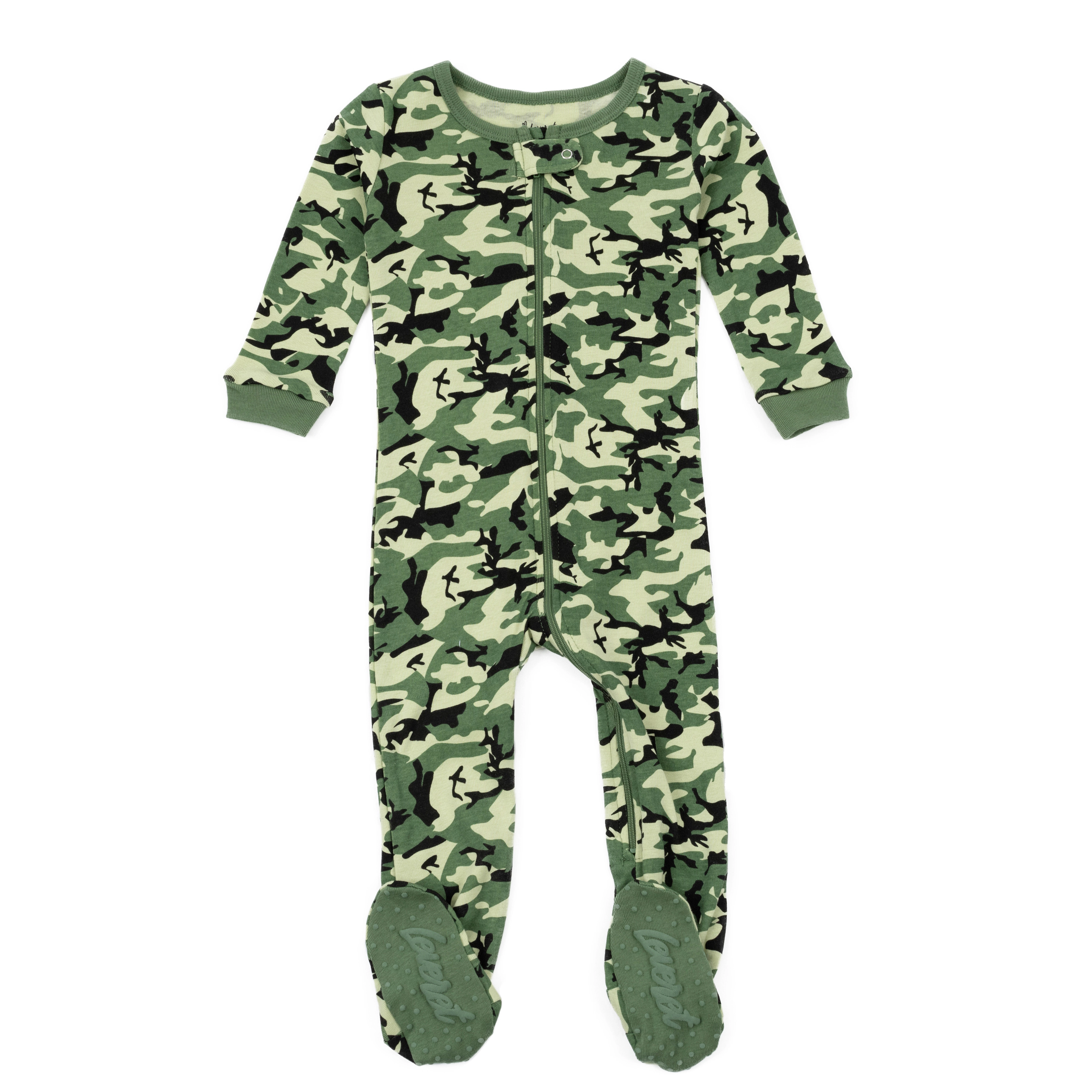 Leveret Baby/Toddler Boys Novelty Print Cotton Footed Pajamas