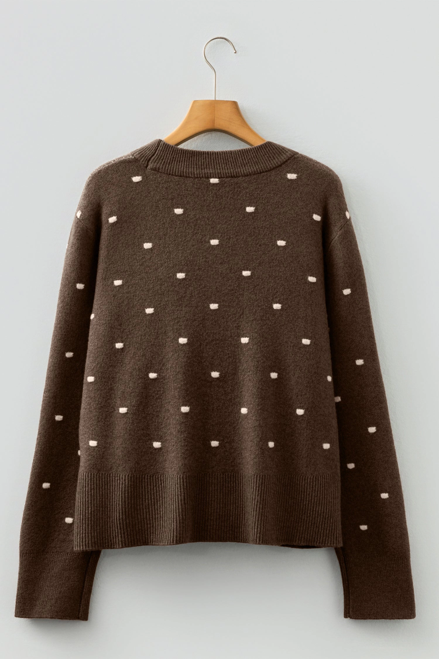 Threaded Pear Women's Renata Ribbed Edge Knit Sweater