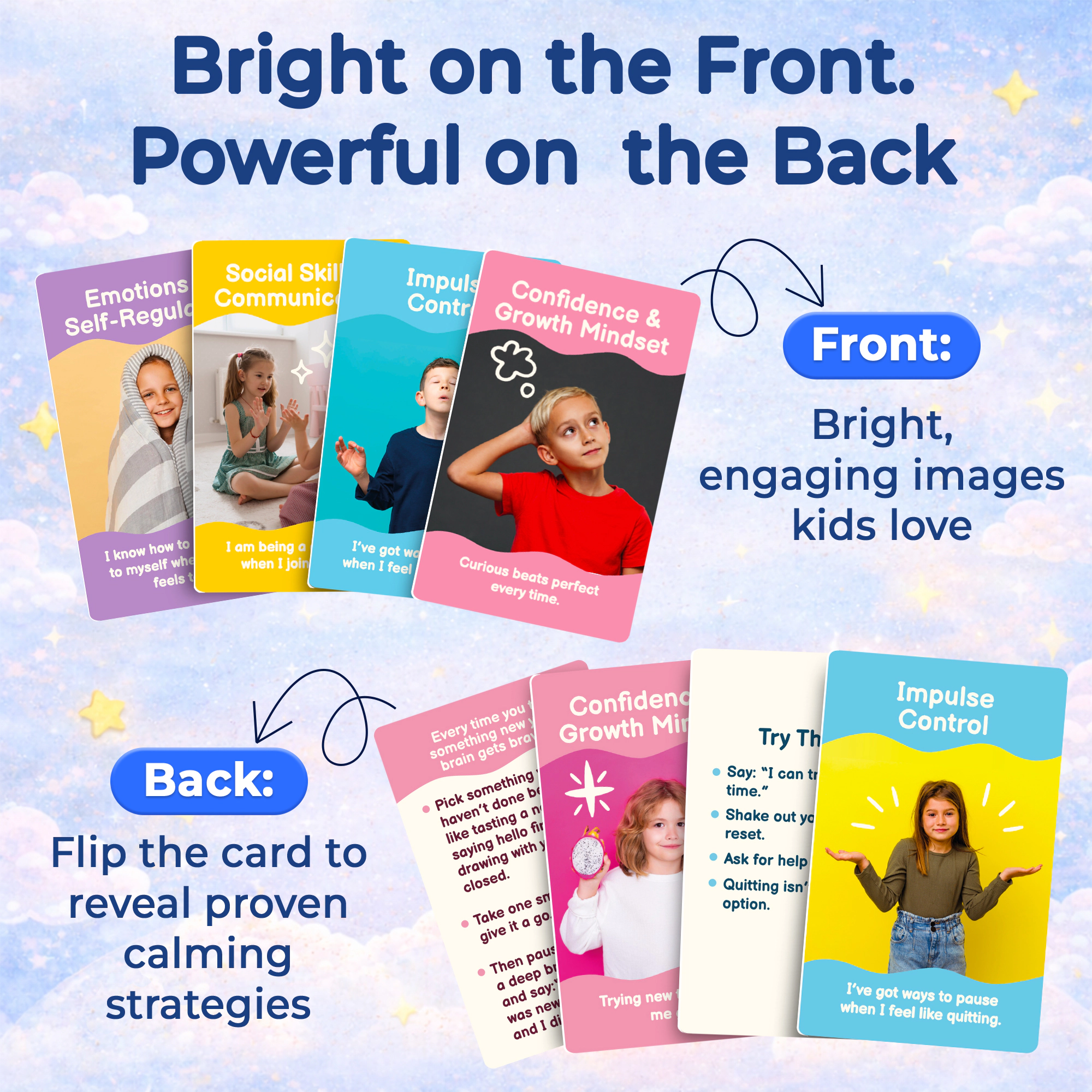 QUOKKA Autism Learning Cards for Kids, Emotional Regulation, Communication & Focus Activities