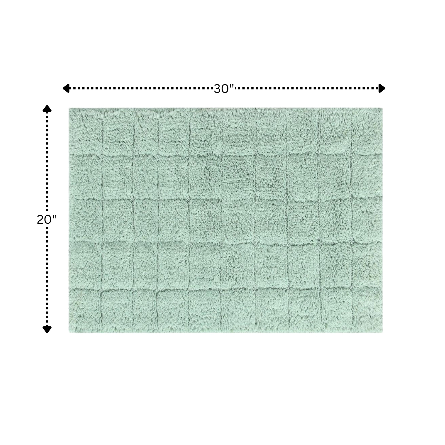 Summer Tile 220 GSF Non Skid Back Bath Rug 20in x 30in by Knightsbridge