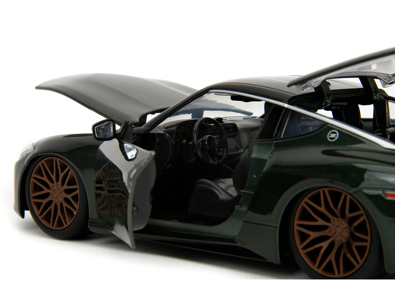 Jada 2023 Nissan Z Dark Green Metallic With Black Top "Fast X" (2023) Movie "Fast & Furious" Series 1/24