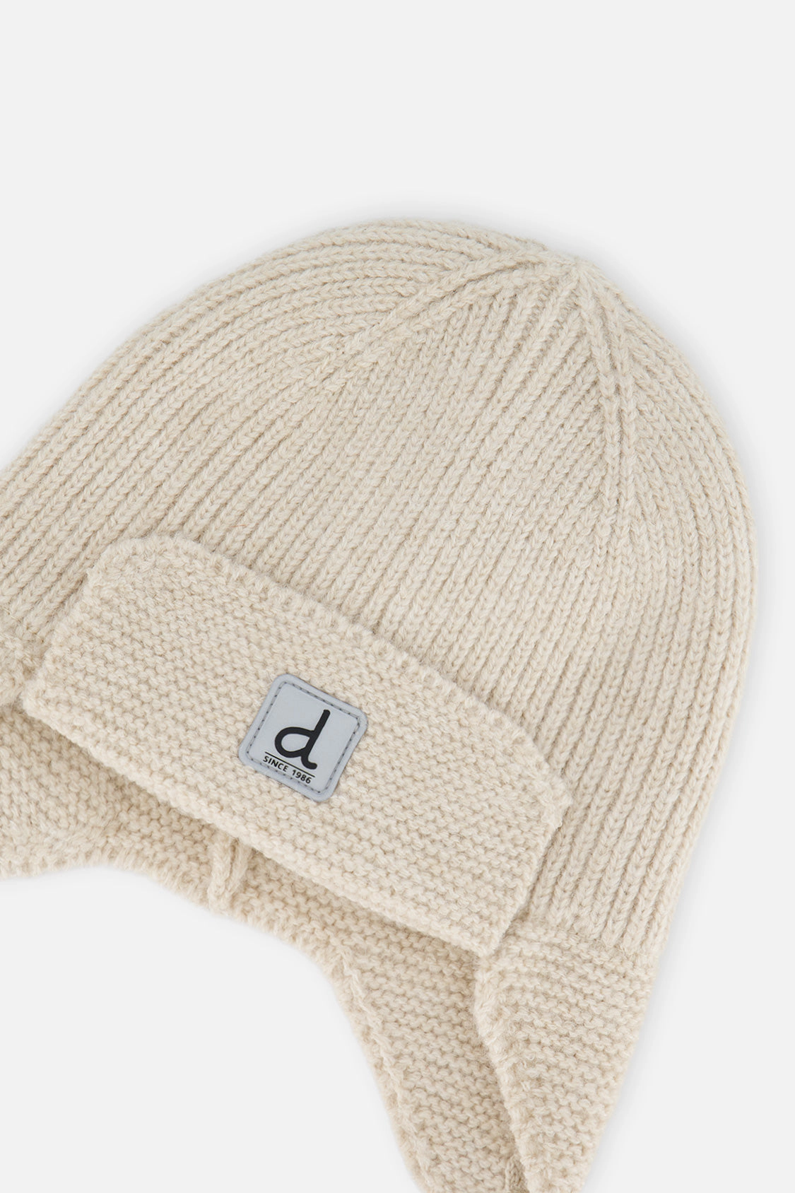 Deux par Deux Unisex Winter Knit Hat with Ear Flaps and Strings