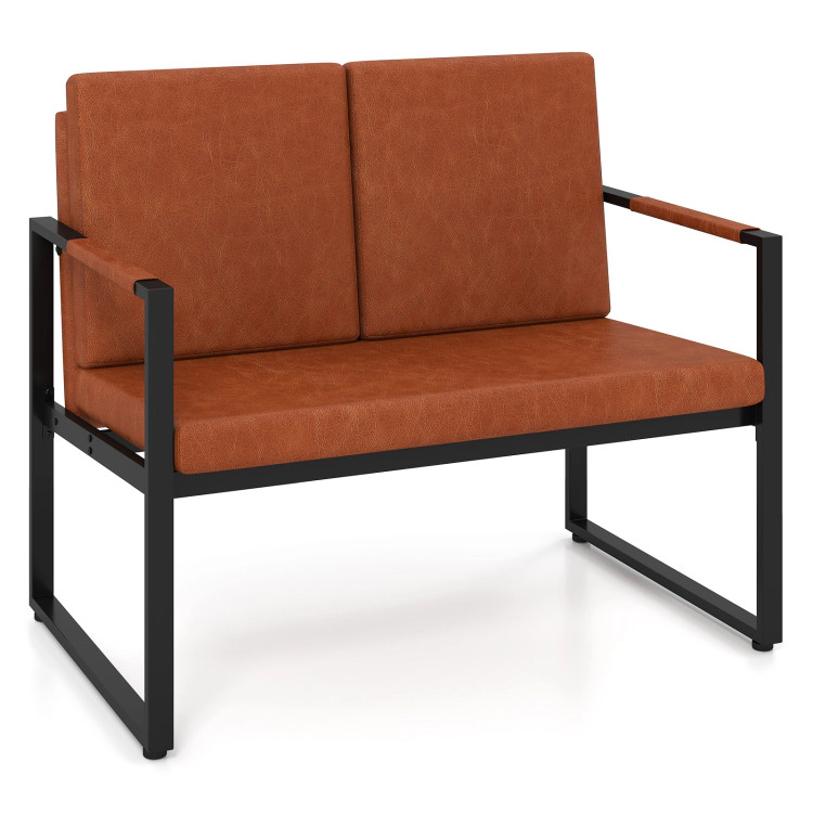 Hivvago Modern Loveseat Sofa 2 Seater Small Couch