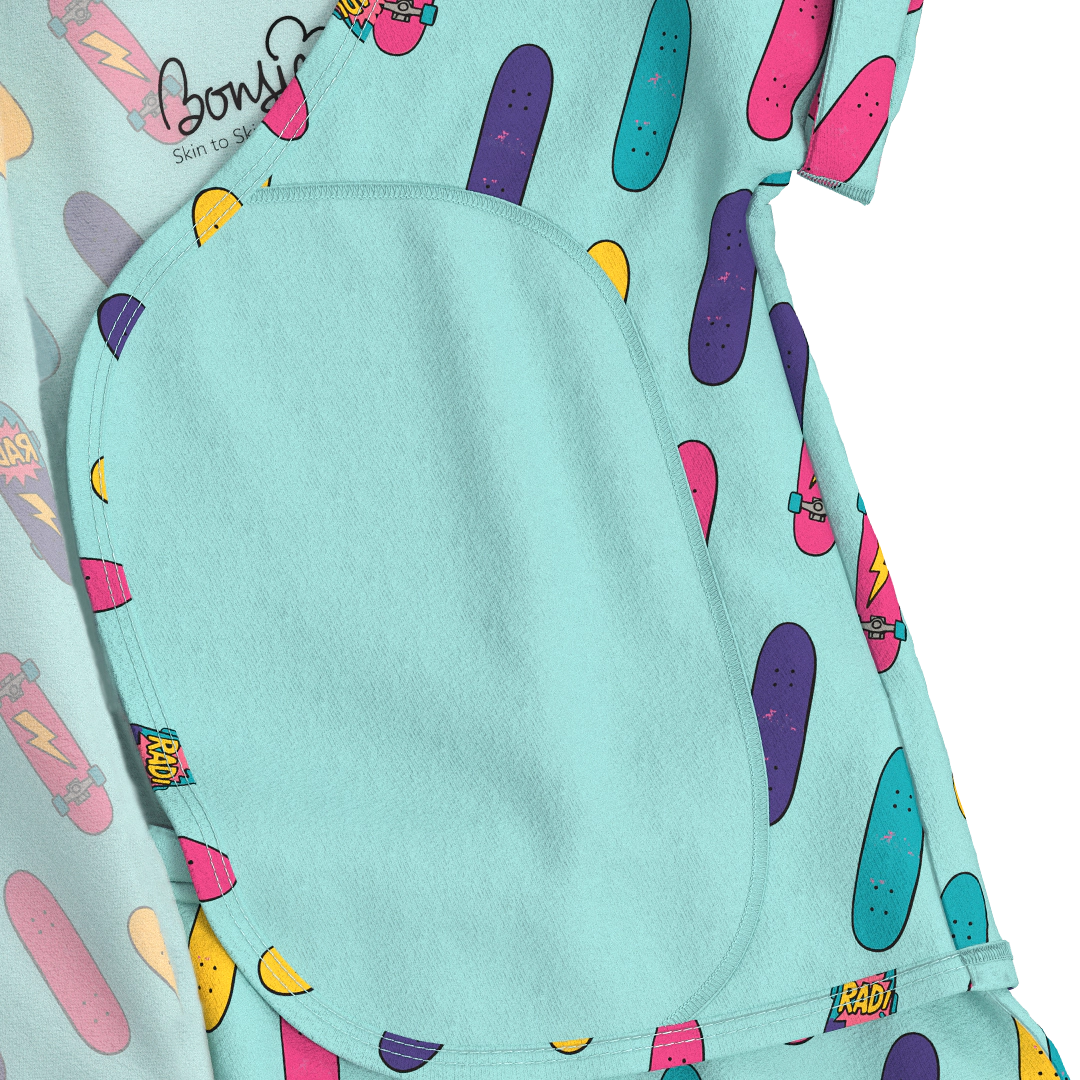 Bonsie Skin to Romper - Tiny Tricks Blue