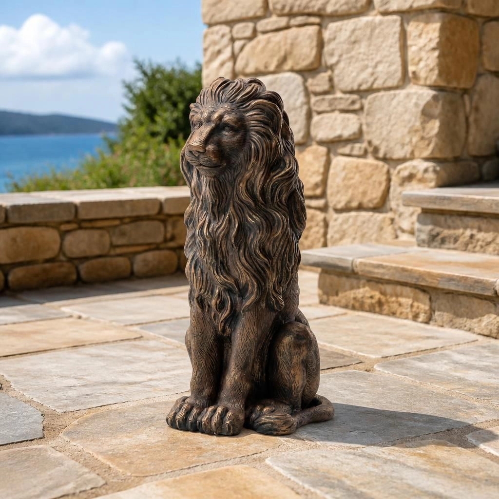 WOW PIONEER Decorative Resin Statue Sculpture Art Accent for Home Office Living Room Dining