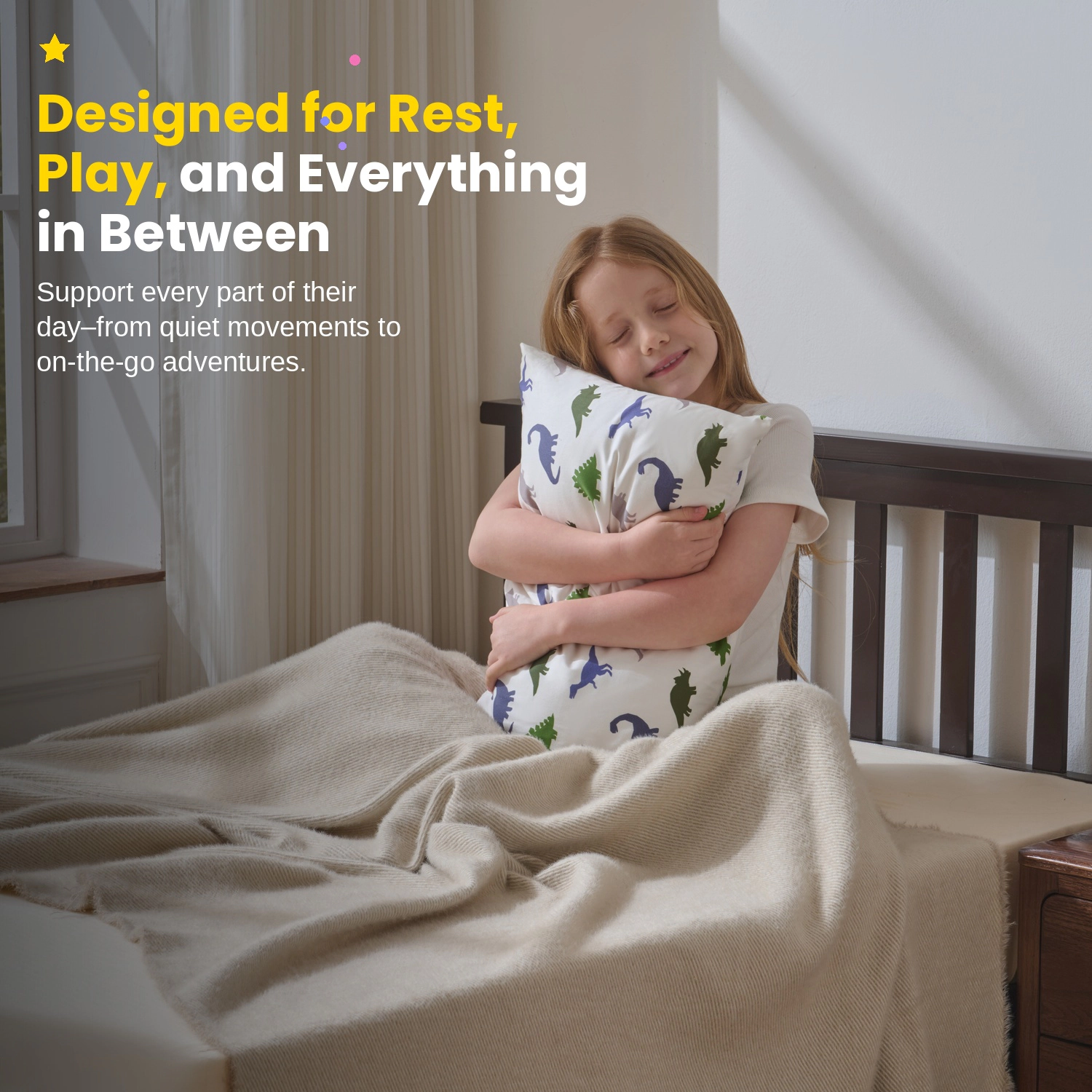 Sweet Home Collection Kids' 13"x18" Pillow & Printed Pillowcase