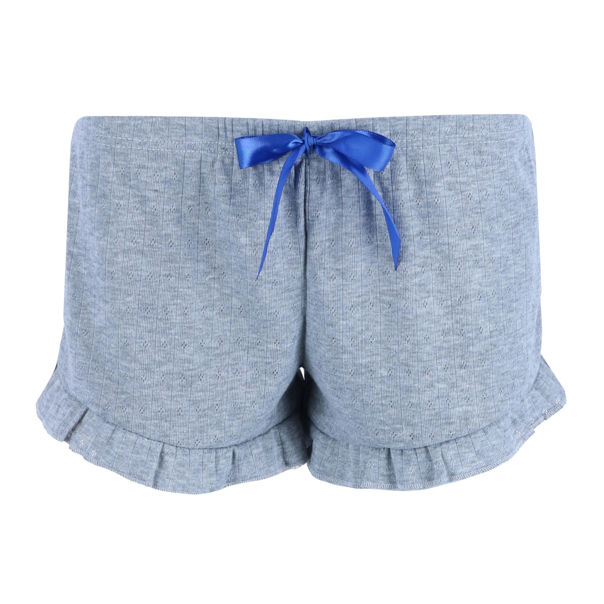 Overslept Women's Shorts Pointelle Elephant Notch Pajama Set