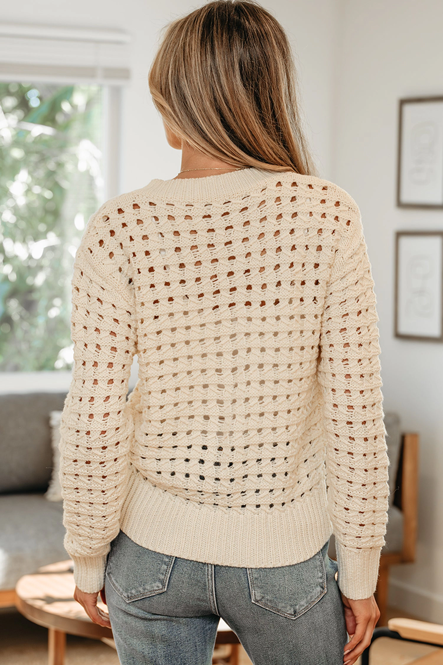 Threaded Pear Women's Ariella Up Drop Shoulder Sweater