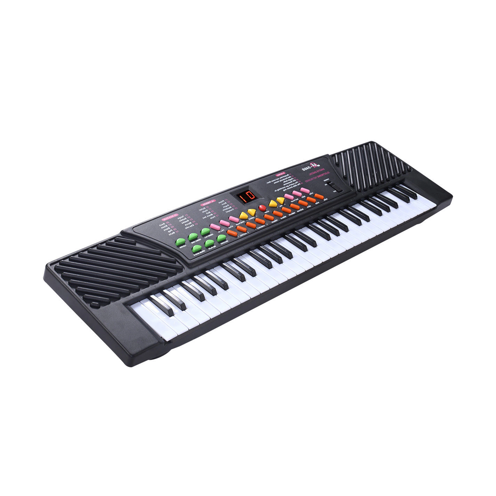 SUGIFT Kids Black 54-Key Electronic Piano Keyboard with LED Display and Learning Mode 25-in W 7-in D 2.5-in H