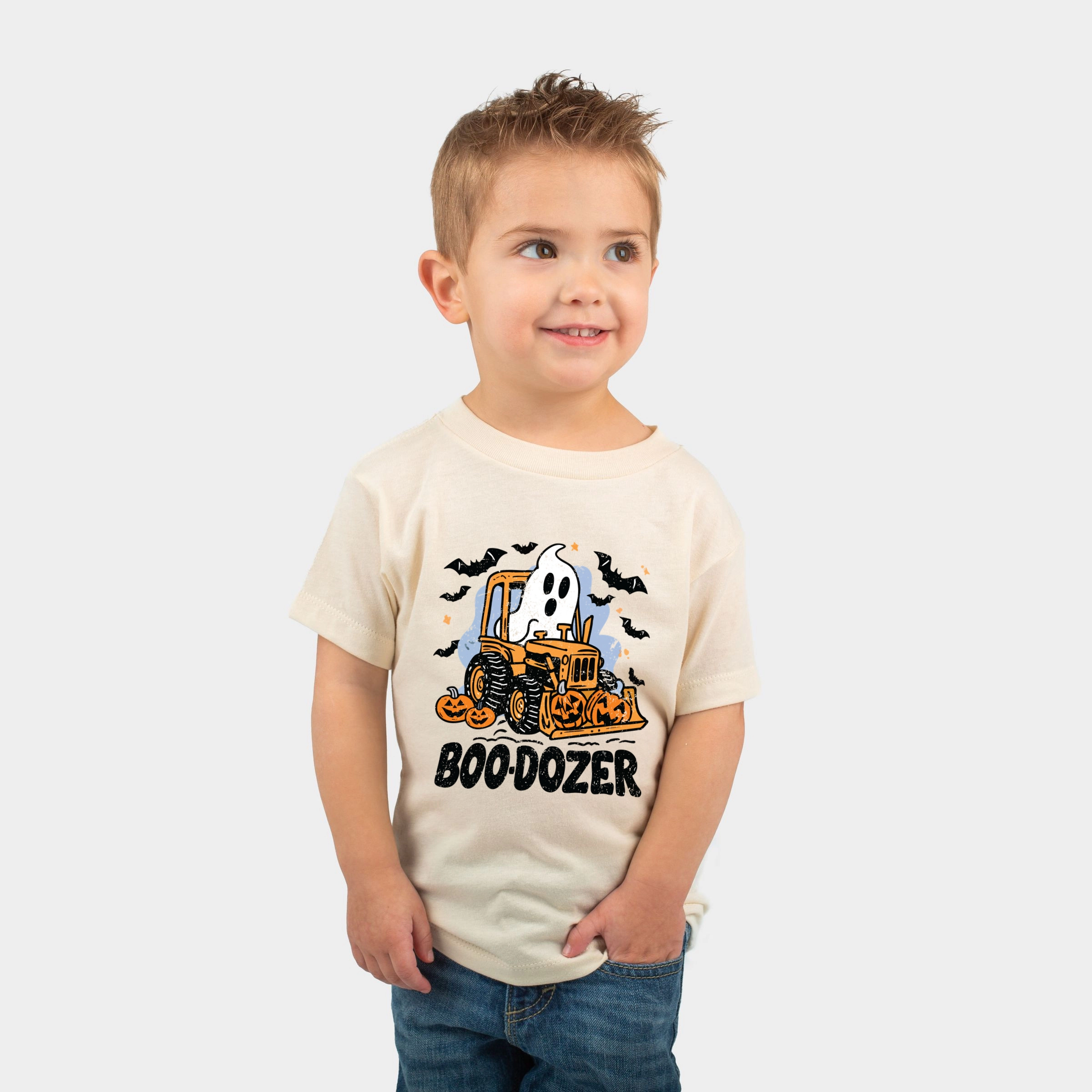 The Juniper Shop - Toddler Short Sleeve Graphic T-Shirt Boodozer Pumpkins