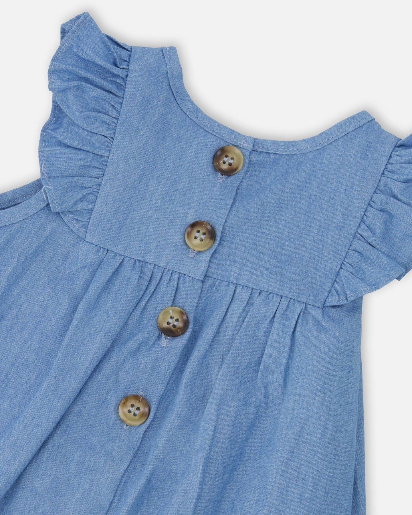 Deux par Girls Chambray Dress and Bloomer Set