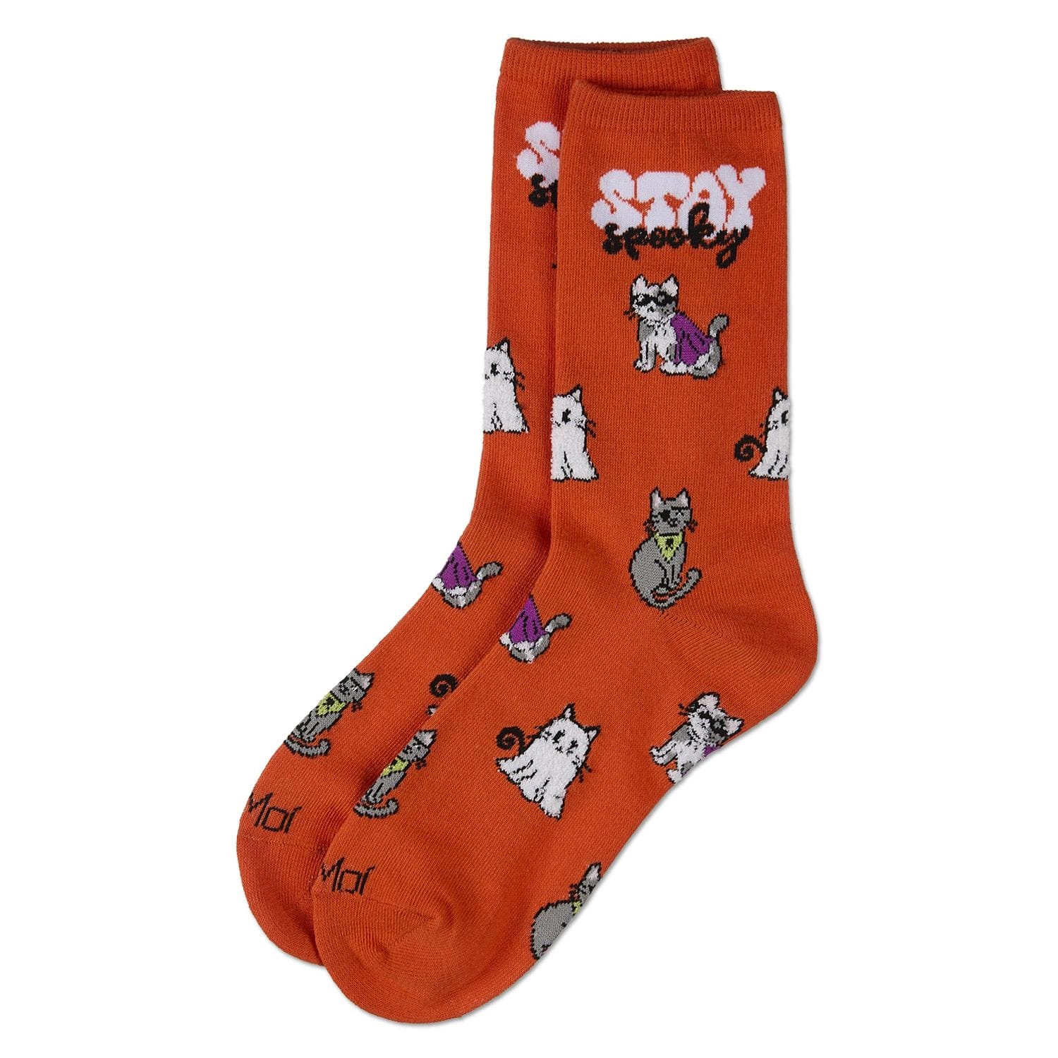 MeMoi Women's Stay Spooky Holiday Crew Socks