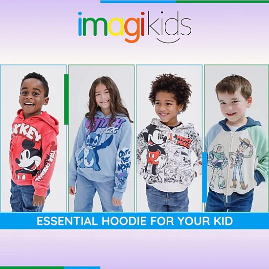 Disney Boys' Fleece Zip-Up Hoodie
