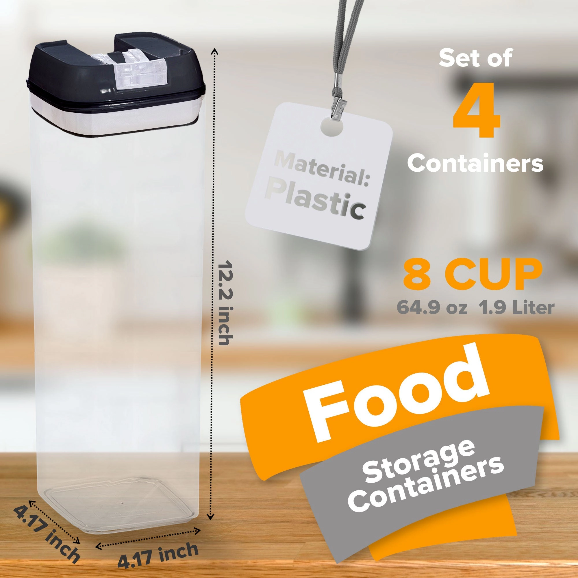 Cheer Collection One Size Airtight Food Storage Containers