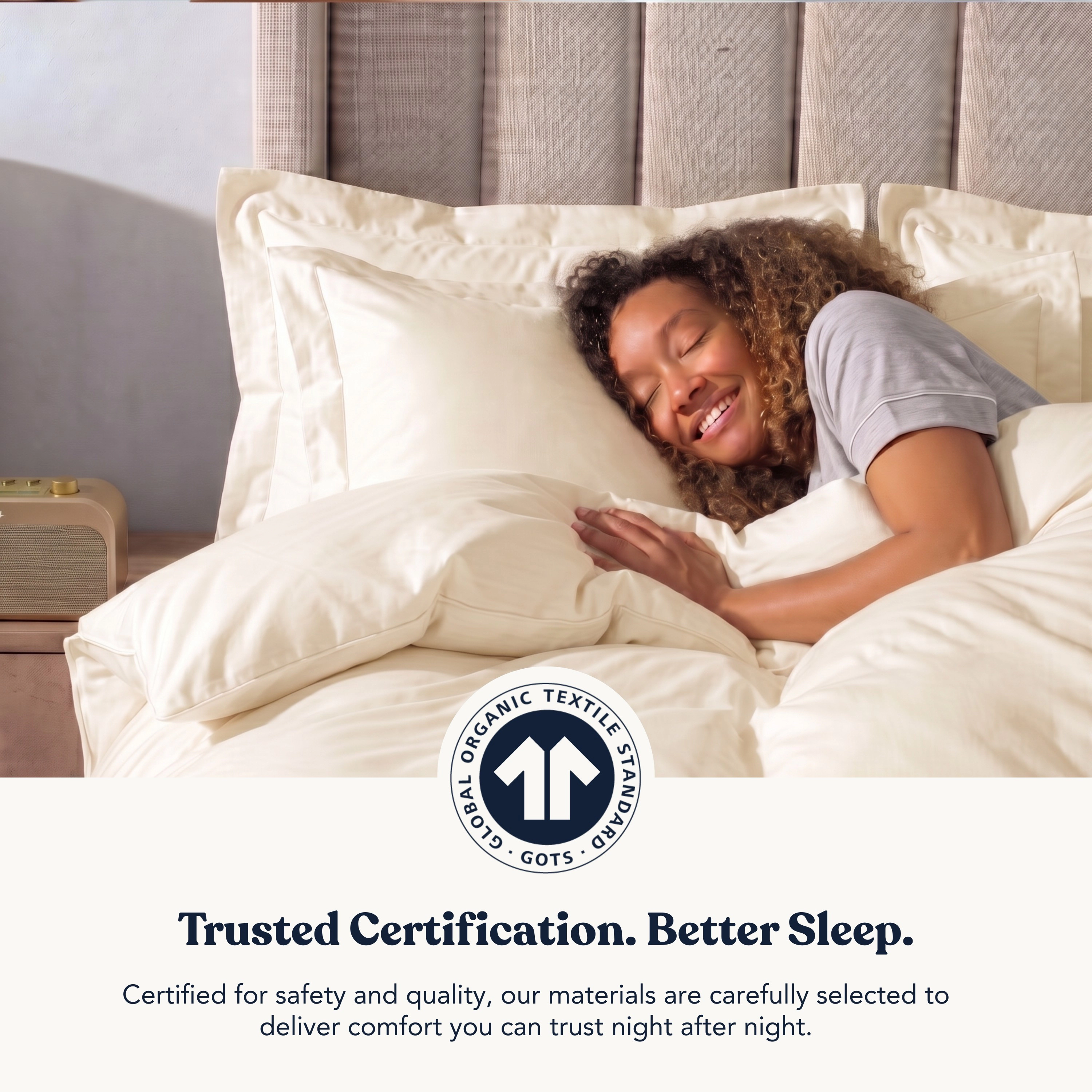 Delara GOTS Certified Organic Cotton Sheet Bundle 400TC Ultra Soft Silky Moisture-Wicking and Breathable