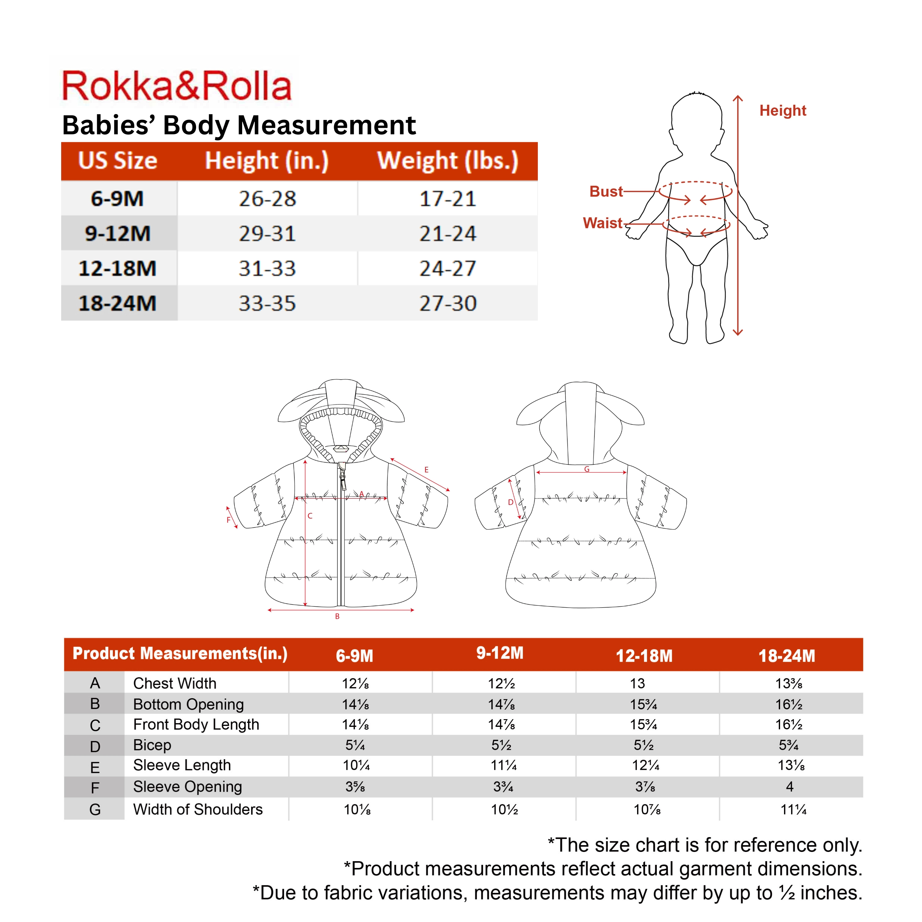 Rokka&Rolla Baby Girls Soft Fur Hooded Puffer Jacket