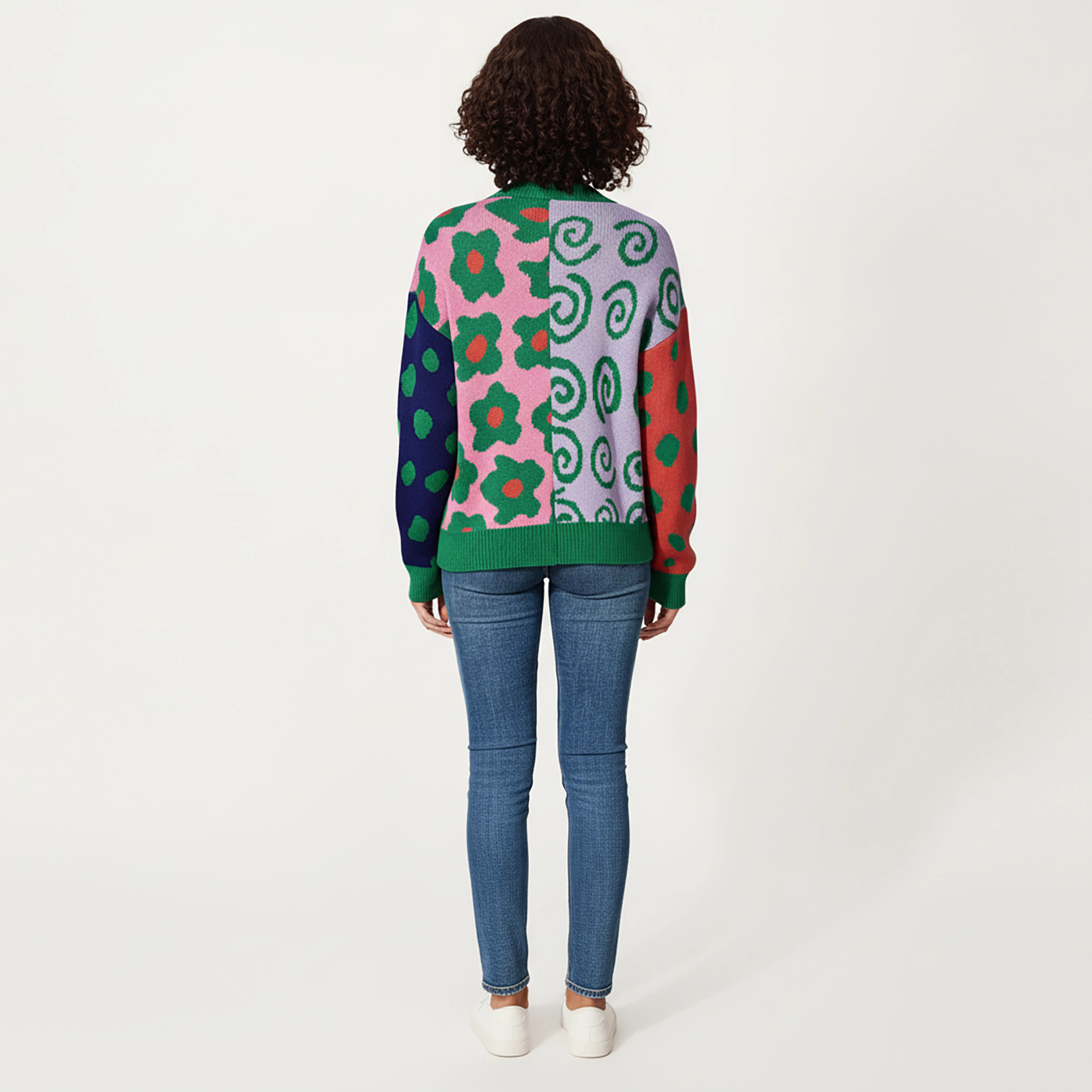 Anna-Kaci Women's Multi Pattern Open Front Cardigan with Long Sleeves, Soft Knit Texture and Relaxed Layering Fit