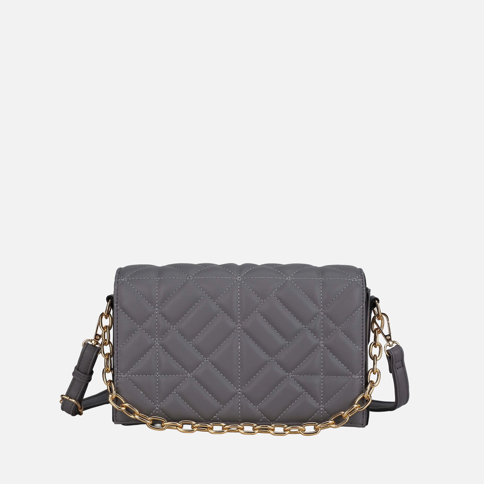 MKF Collection by Mia K. Ursula Quilted Vegan Leather Crossbody Bag