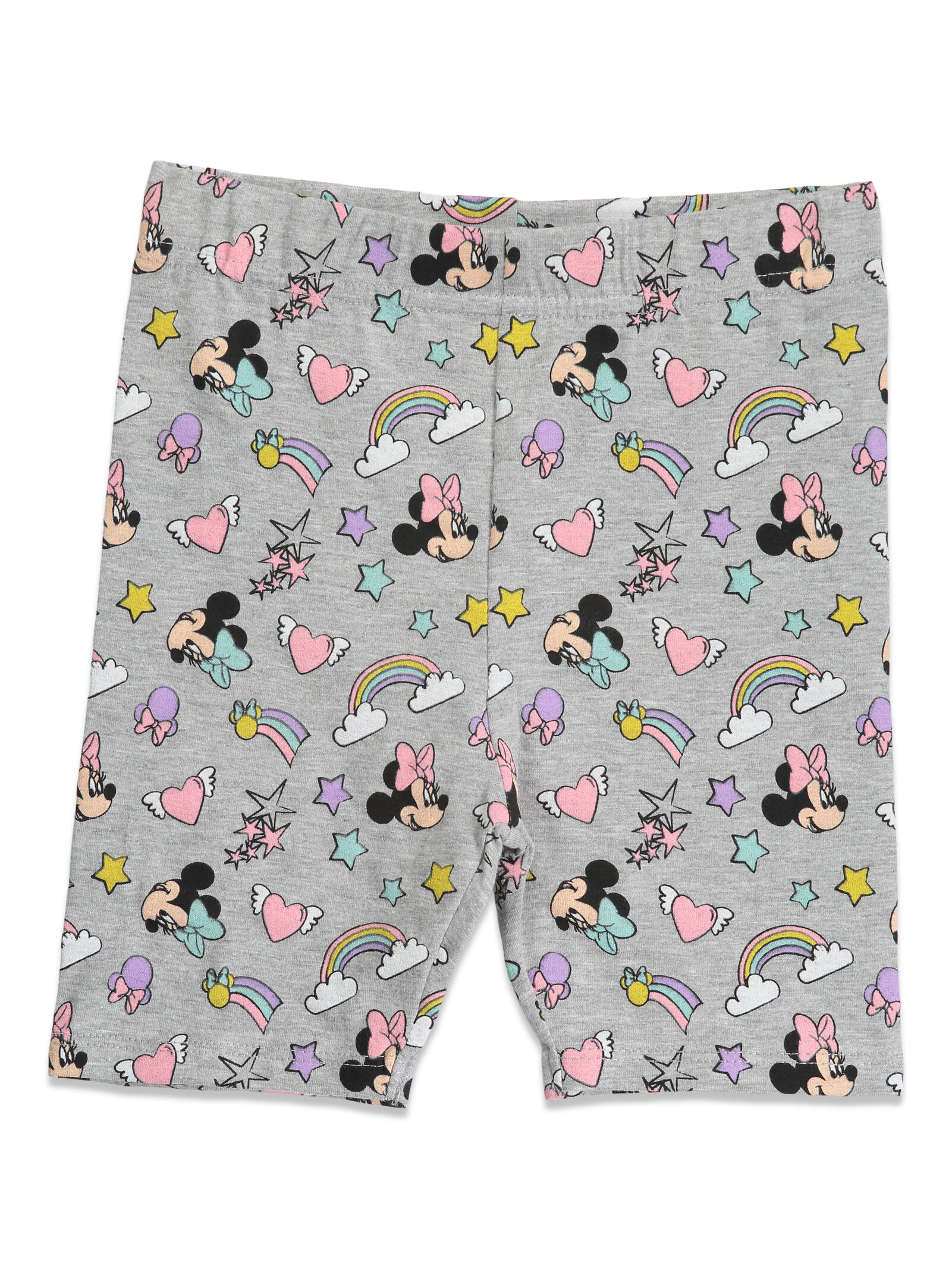 Disney Minnie Mouse Girls' 2-Piece T-Shirt and Bike Shorts Set