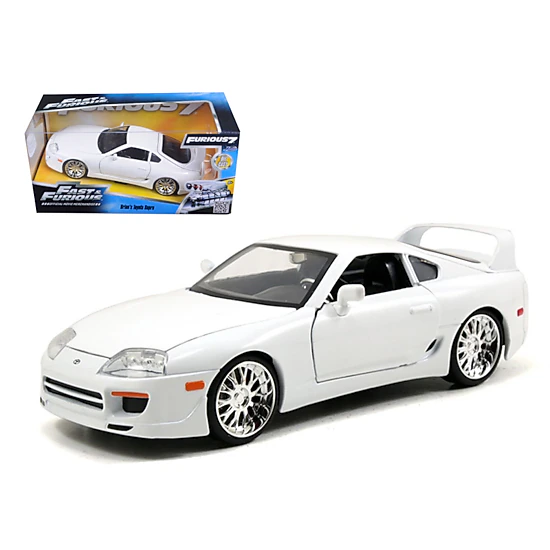 Jada Brian'S Toyota Supra White "Fast & Furious" Movie 1/24 Diecast Model Car By Jada