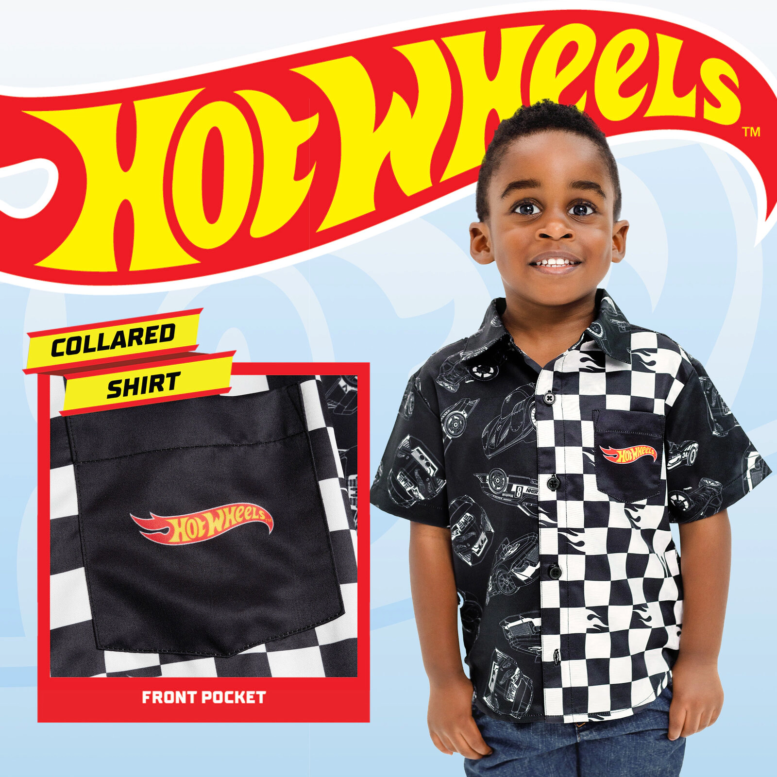 Hot Wheels Boys' Button-Down Shirt