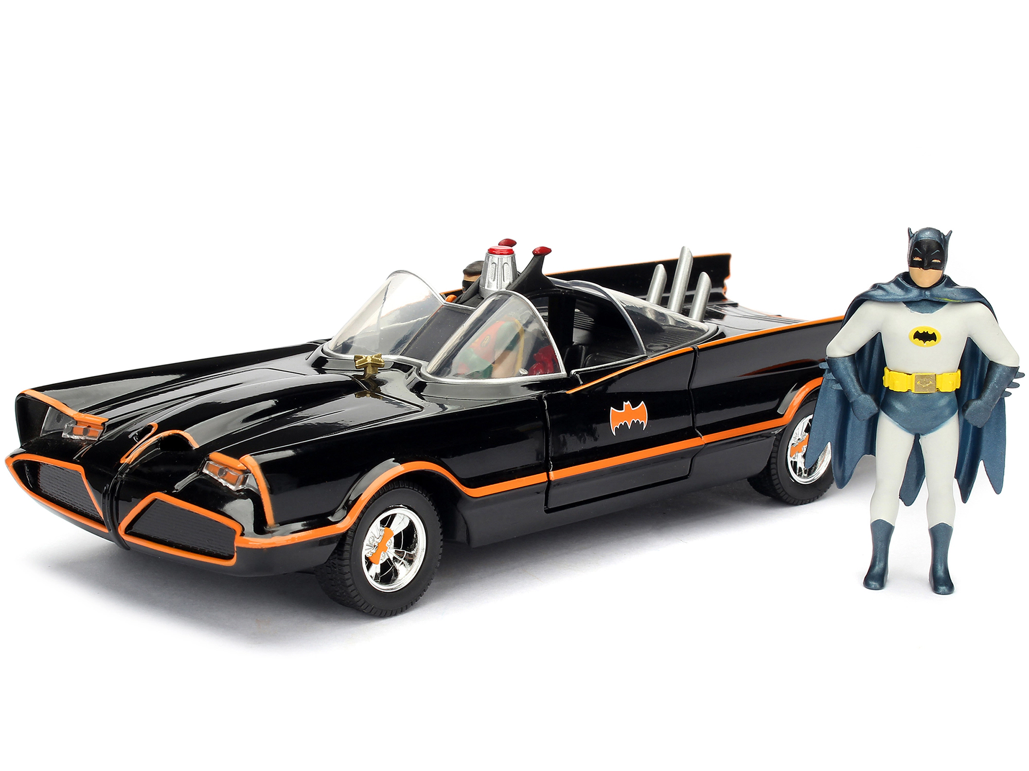 Jada Model Kit Classic Batmobile Black with Batman Diecast Figure "Batman" (1966-1968) TV Series "Build N'