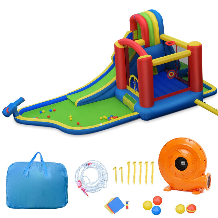 Hivvago Inflatable Kid Bounce House Castle with Blower
