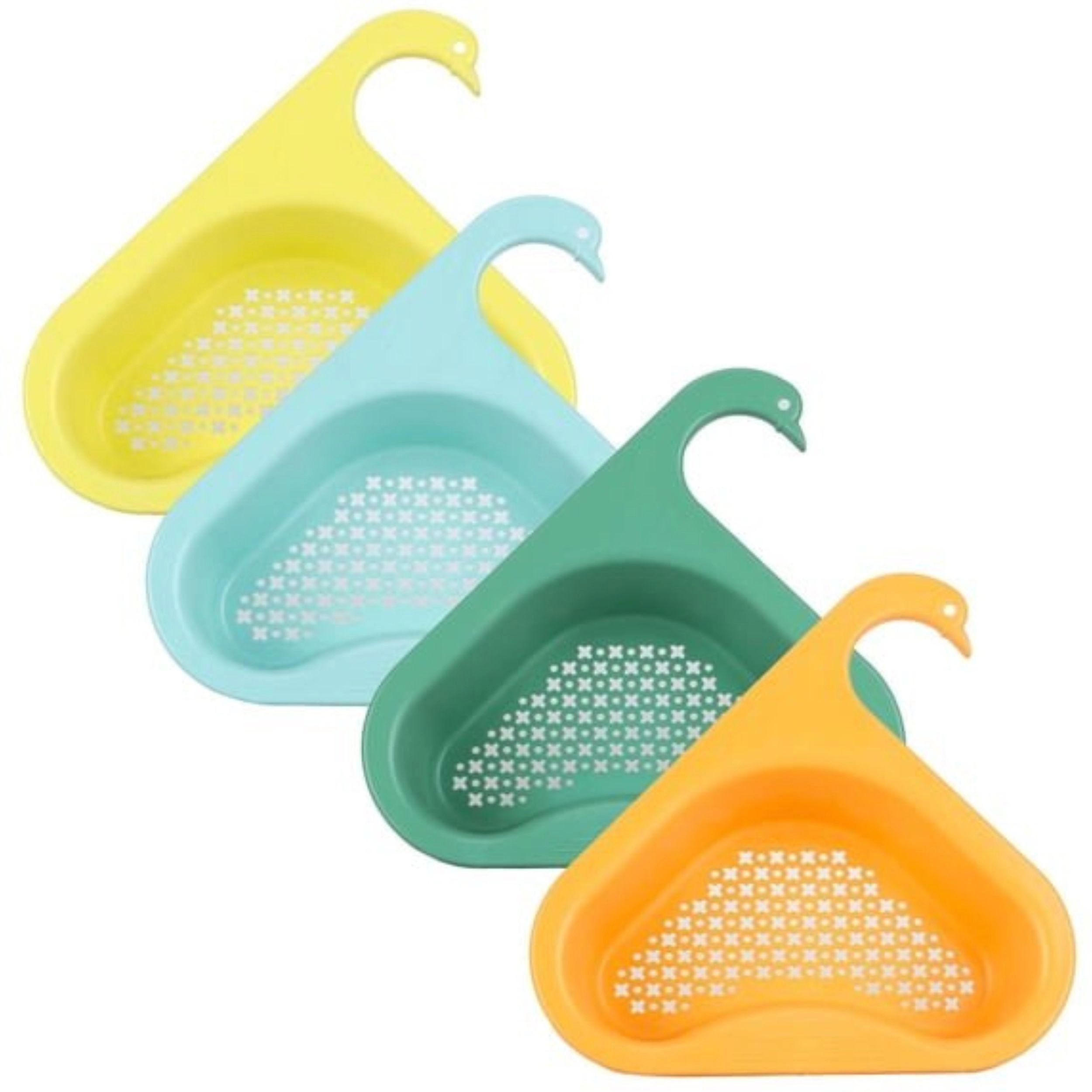 Home Collection Triangular Kitchen Sink Drain Strainer Baskets Pack of 4
