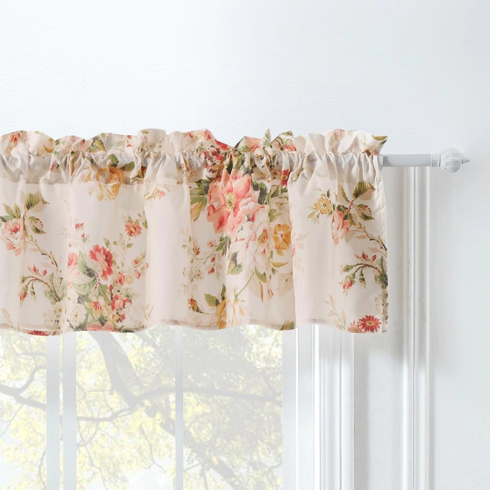 Greenland Home Fashions Grace Embrace Beauty Luxurious Modern Window Treatment Valance Each panel 84'x16" Buttercup