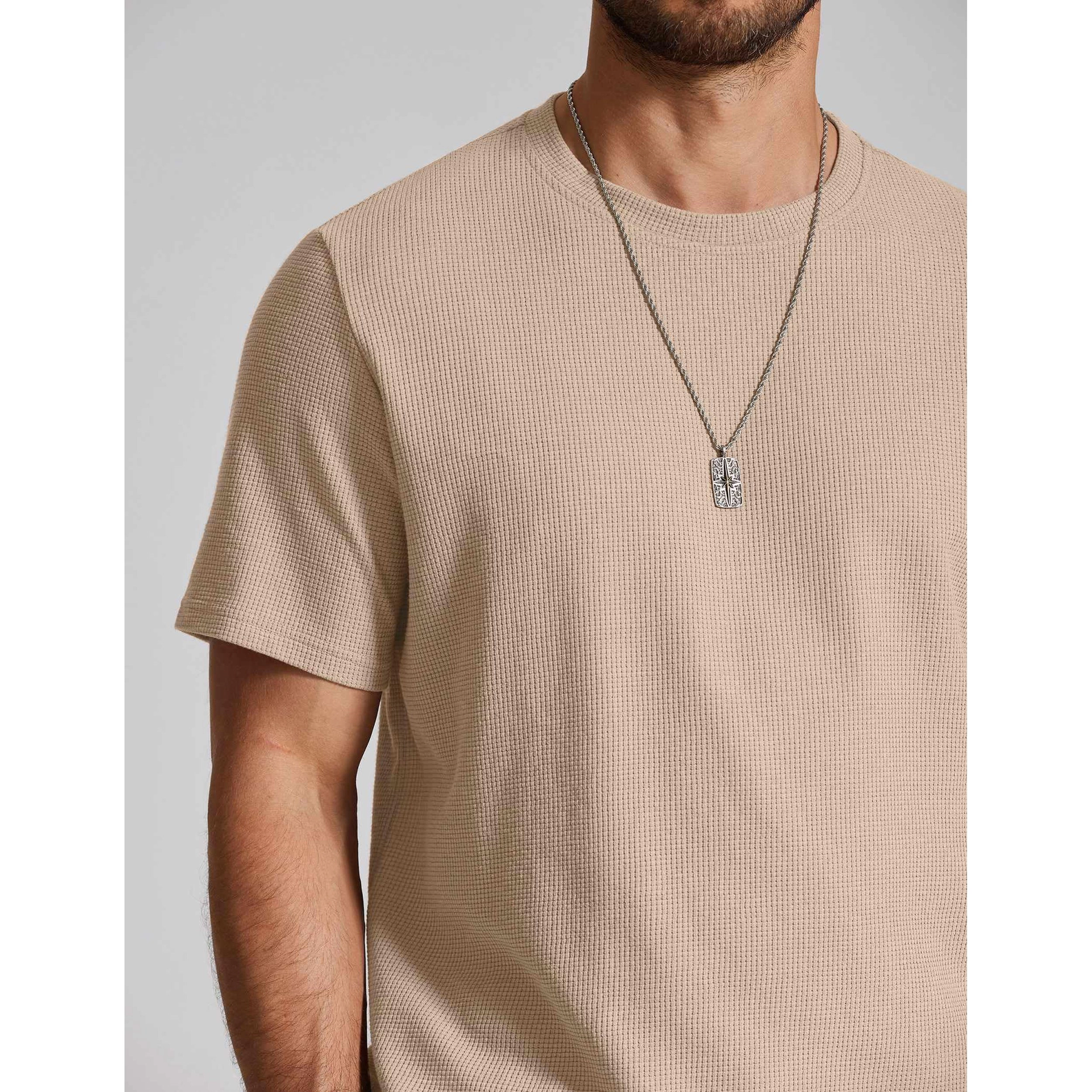 COOFANDY Men's Regular Fit Crew Neck Short Sleeve T Shirt and Shorts Two Piece Set