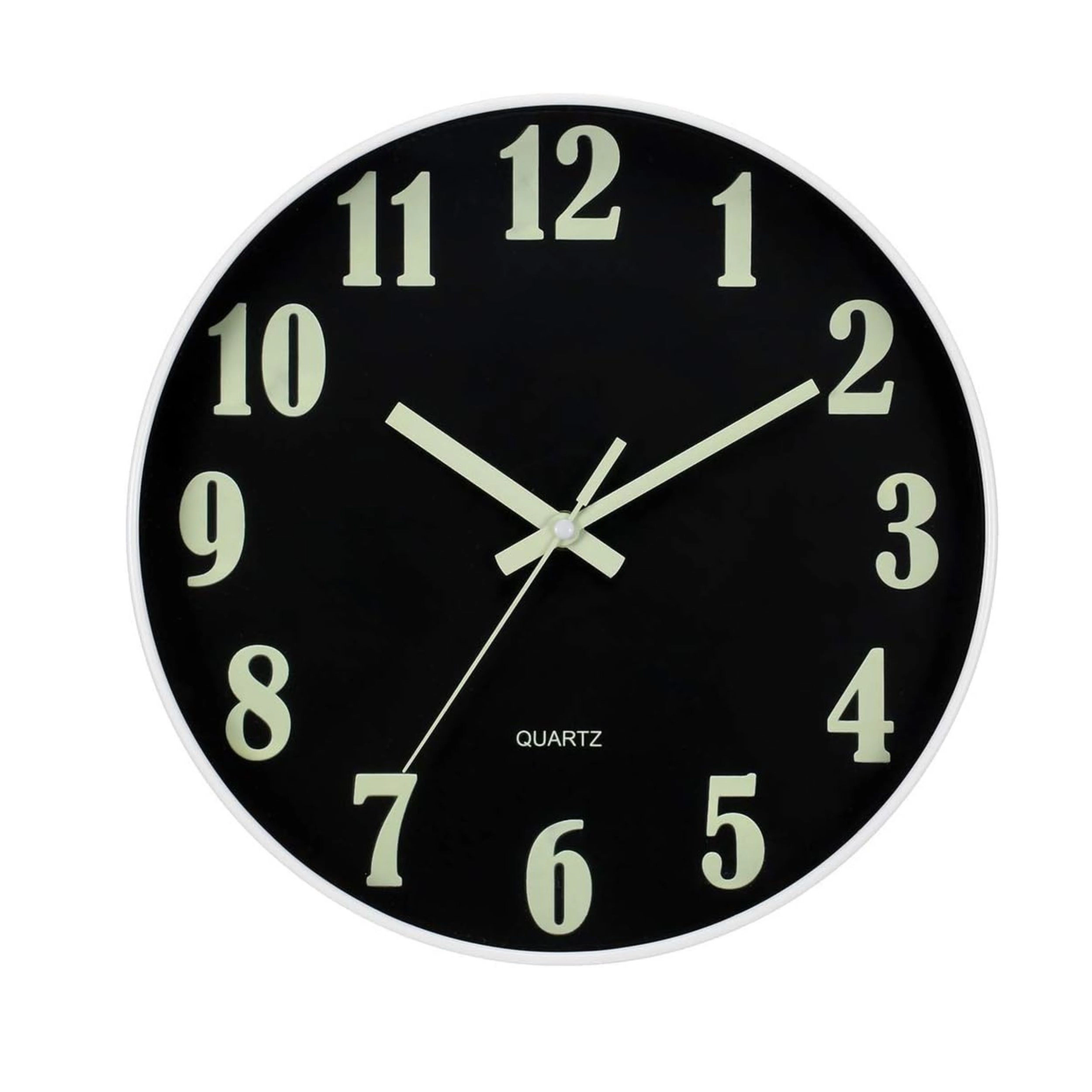 Stock Preferred 12 Inch Glow in the Dark Silent Wall Clock Battery Operated Modern Clock