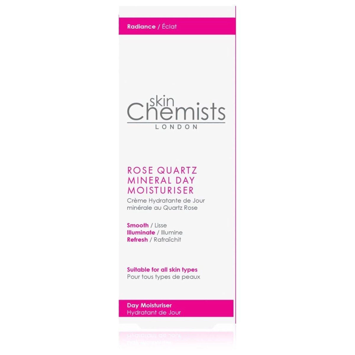 skinChemists Rose Quartz Mineral Day Moisturiser 50ml - Firms, Smooths Fine Lines