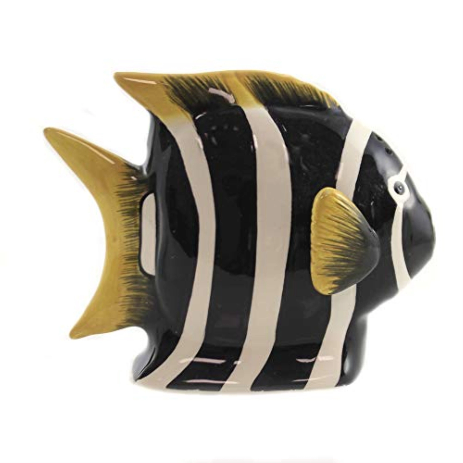 Pacific Giftware Angel Fish Magnetic Ceremic Salt and Pepper Shakers