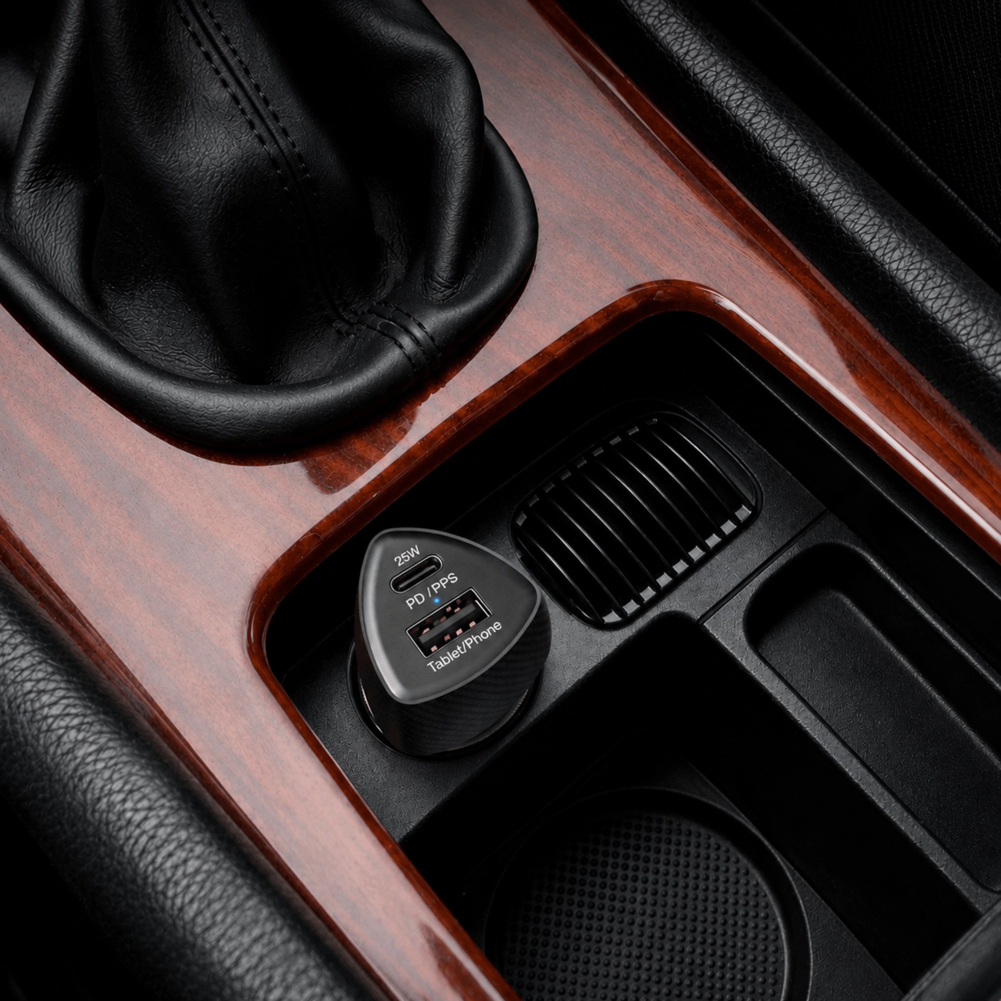 HyperGear SpeedBoost 25W USB-C PD + 12W USB Fast Car Charger with PPS