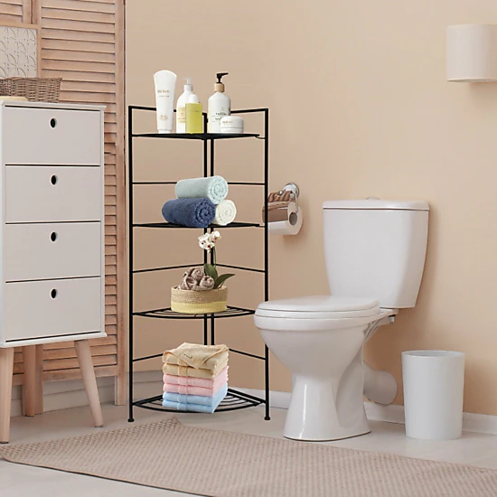 Hivvago 4-Tier Metal Plant Stand with Open Shelves
