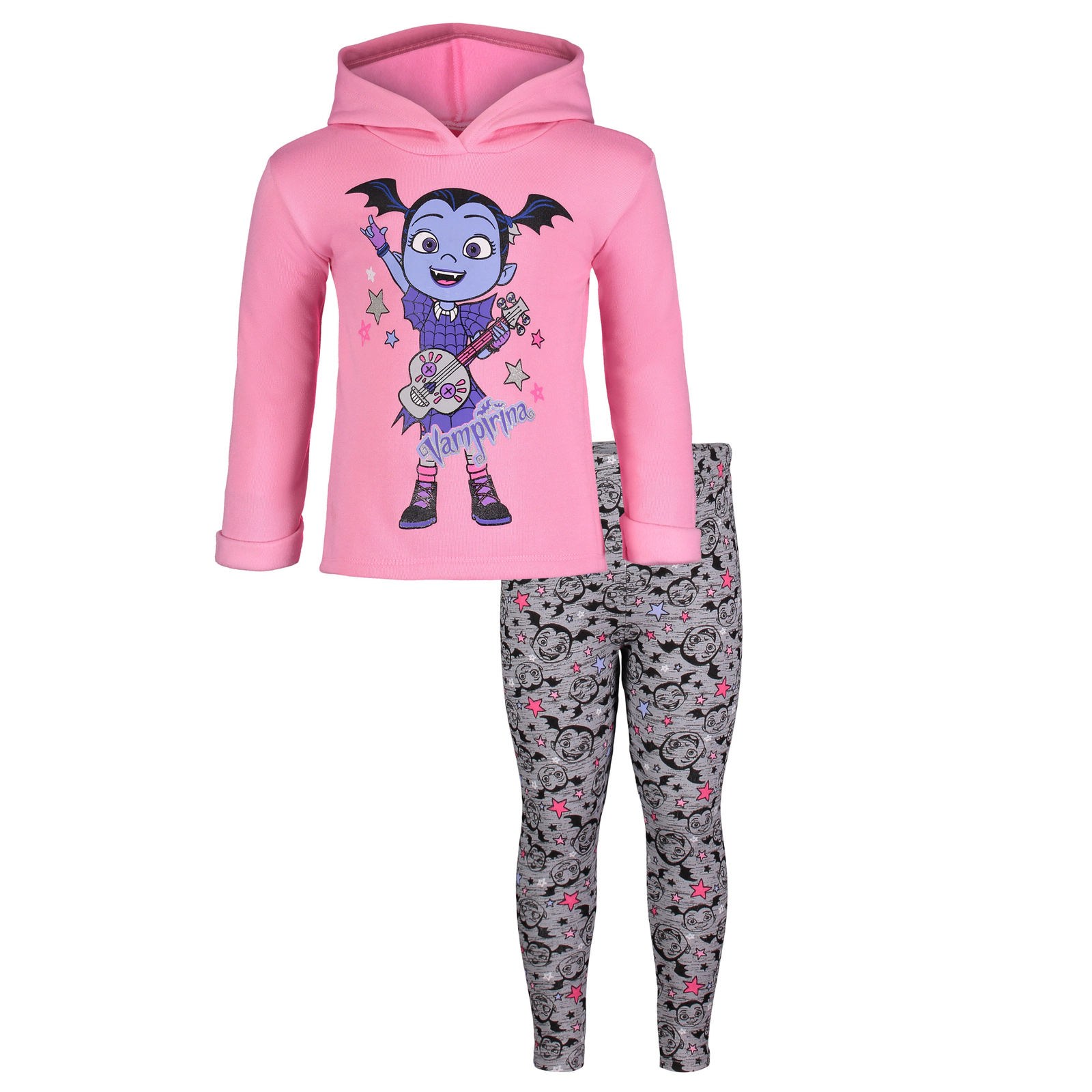 Disney Vampirina Girls' 2-Piece Fleece Hoodie and Leggings Set