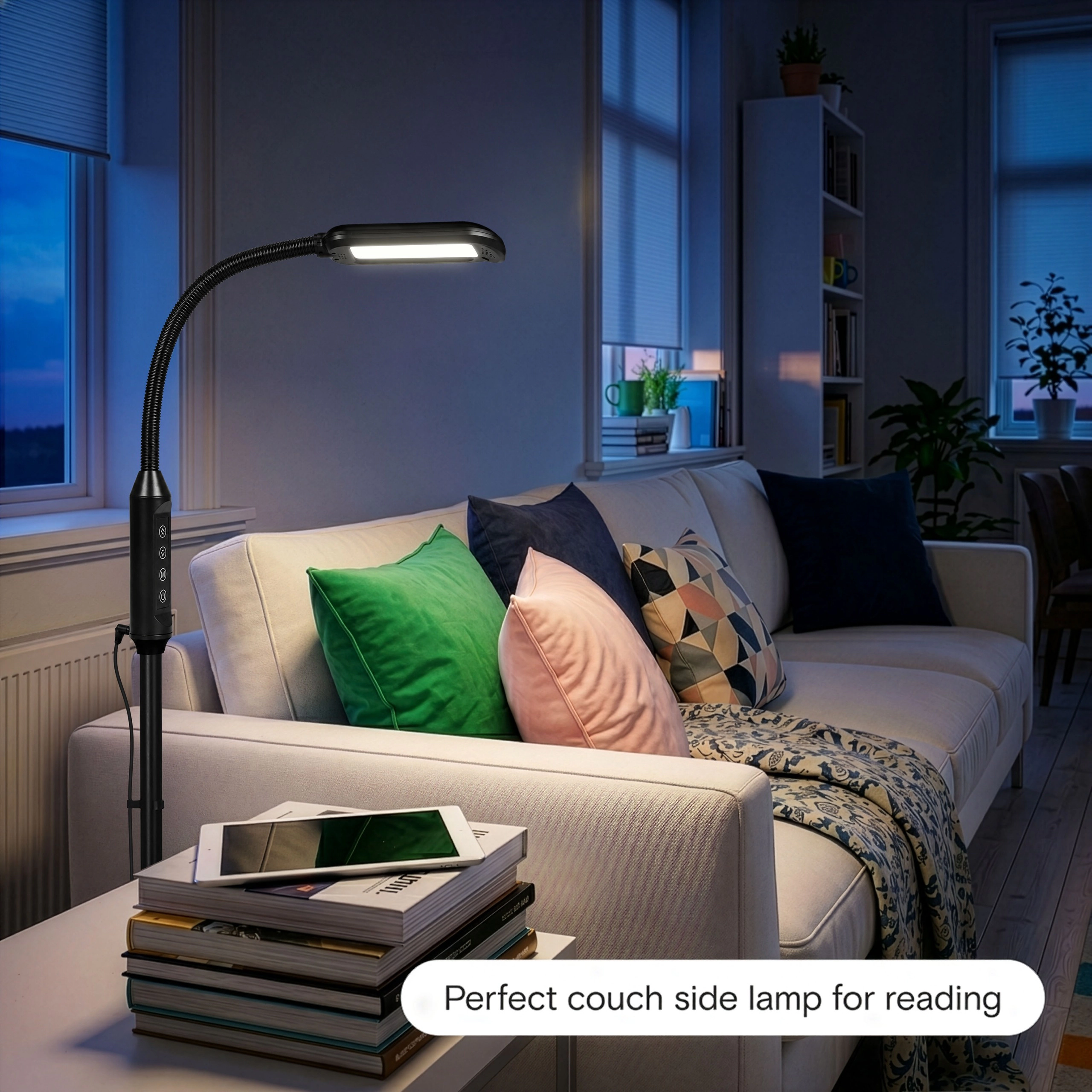 Brightech Litespan 2 in 1 Gooseneck Floor Lamp