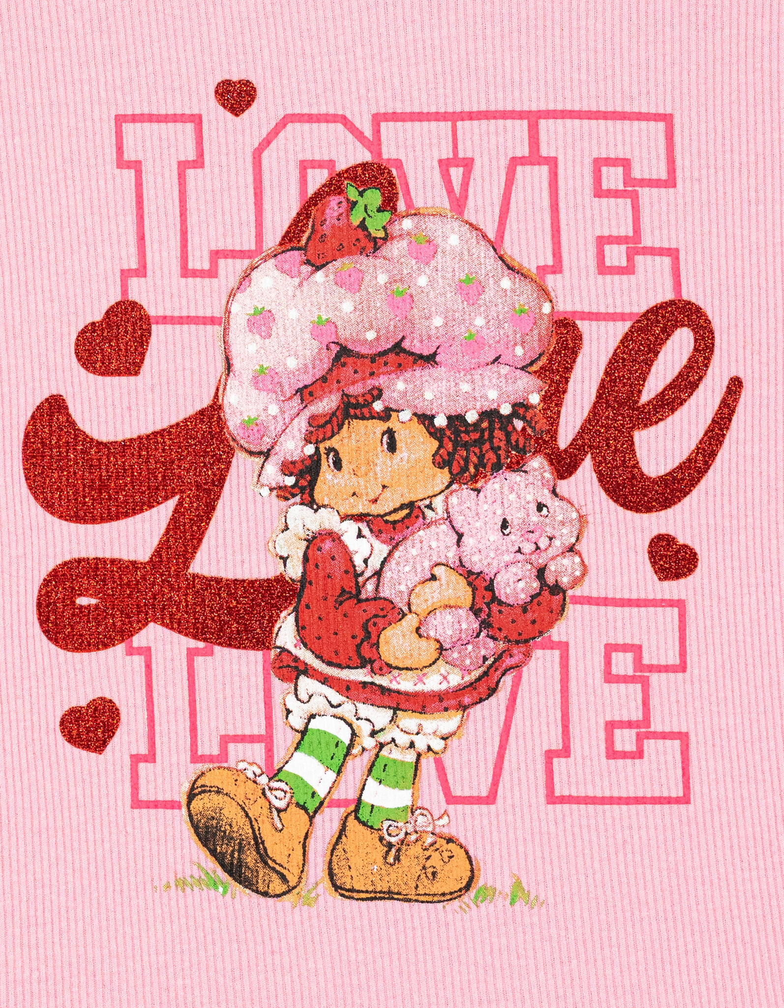 Strawberry Shortcake Girls' 2-Piece Short Sleeve T-Shirt and Flare Pants Set