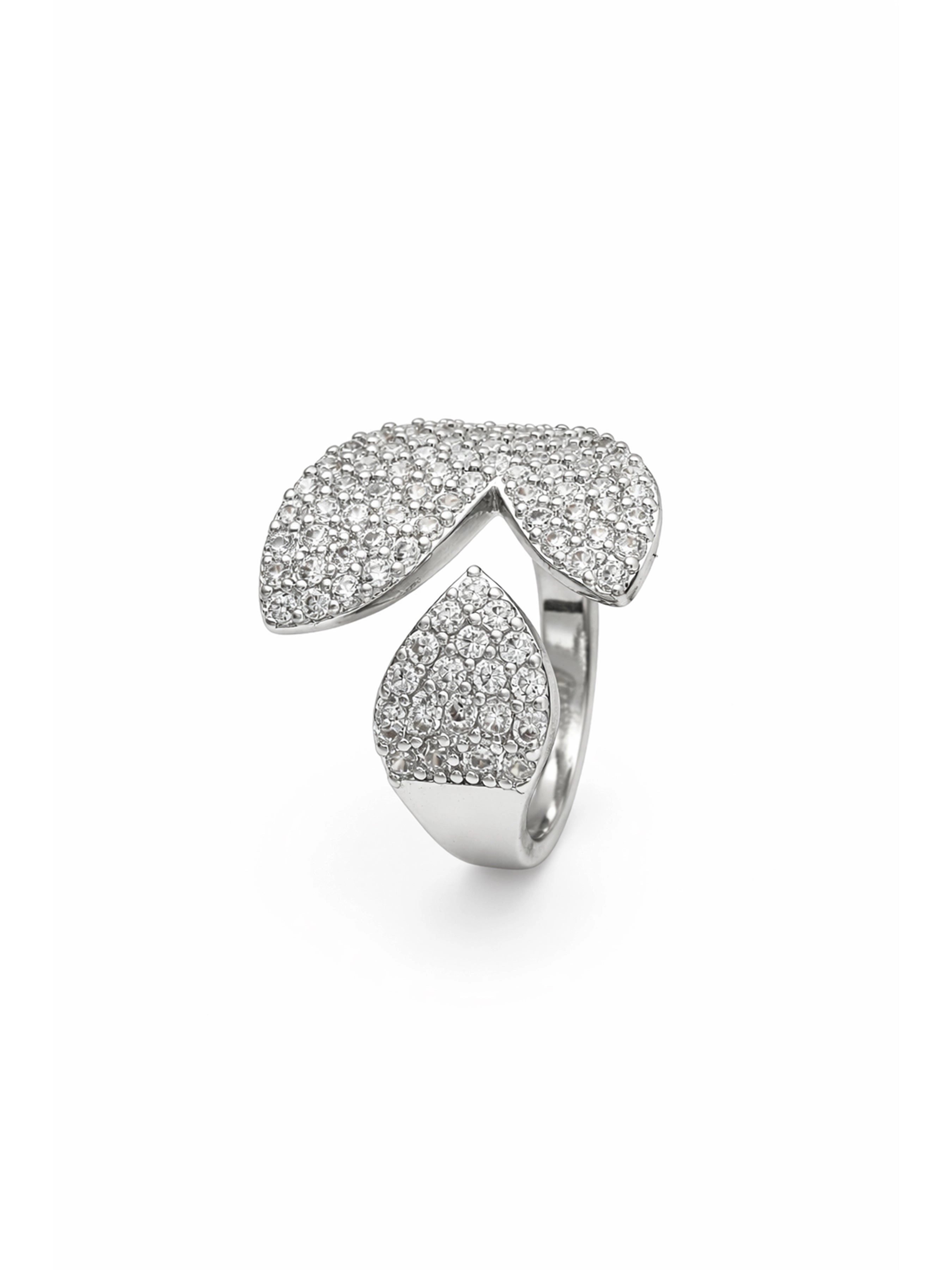AGP Paris Women's Abstract Pave Open Ring