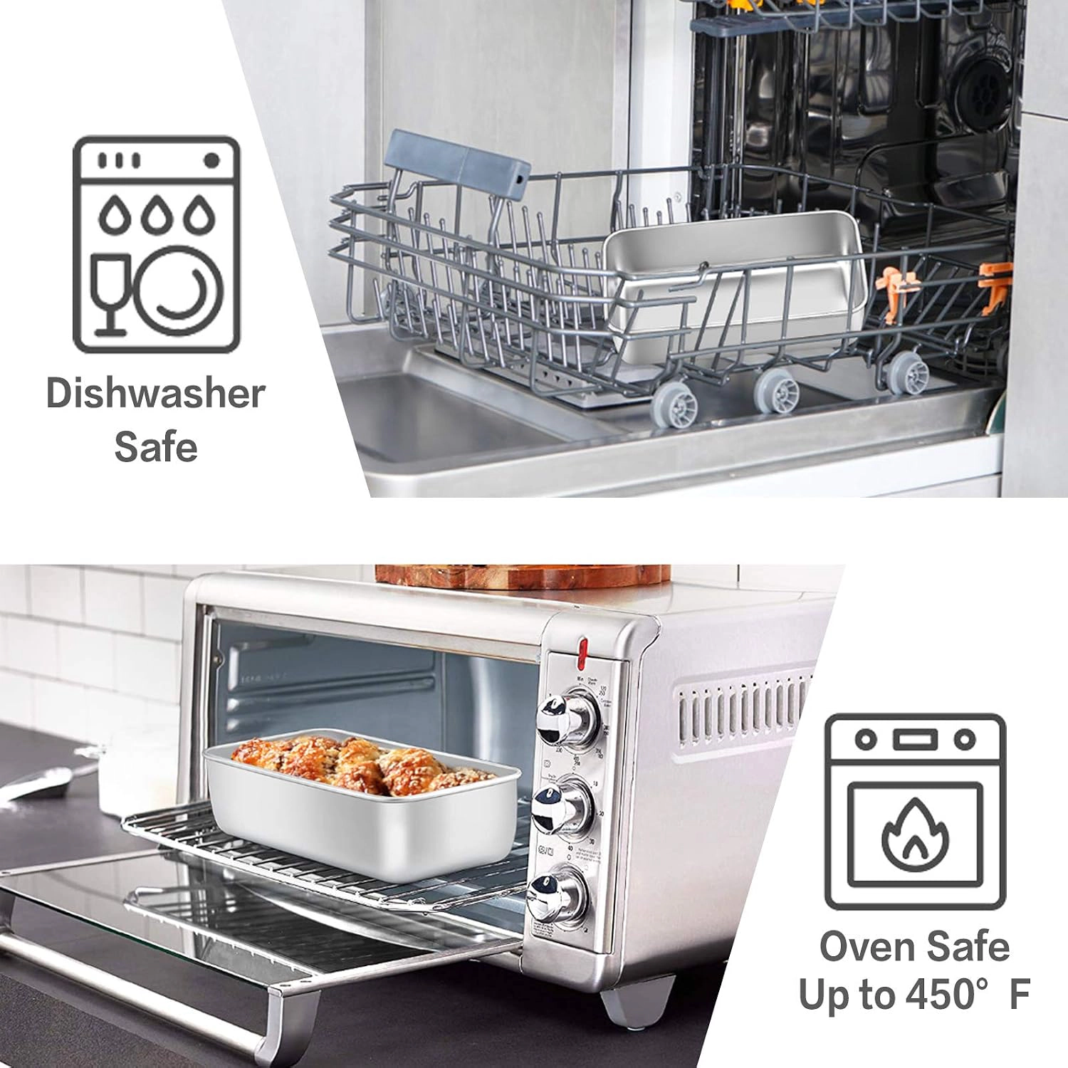 e-far Stainless Steel Baking Pan
