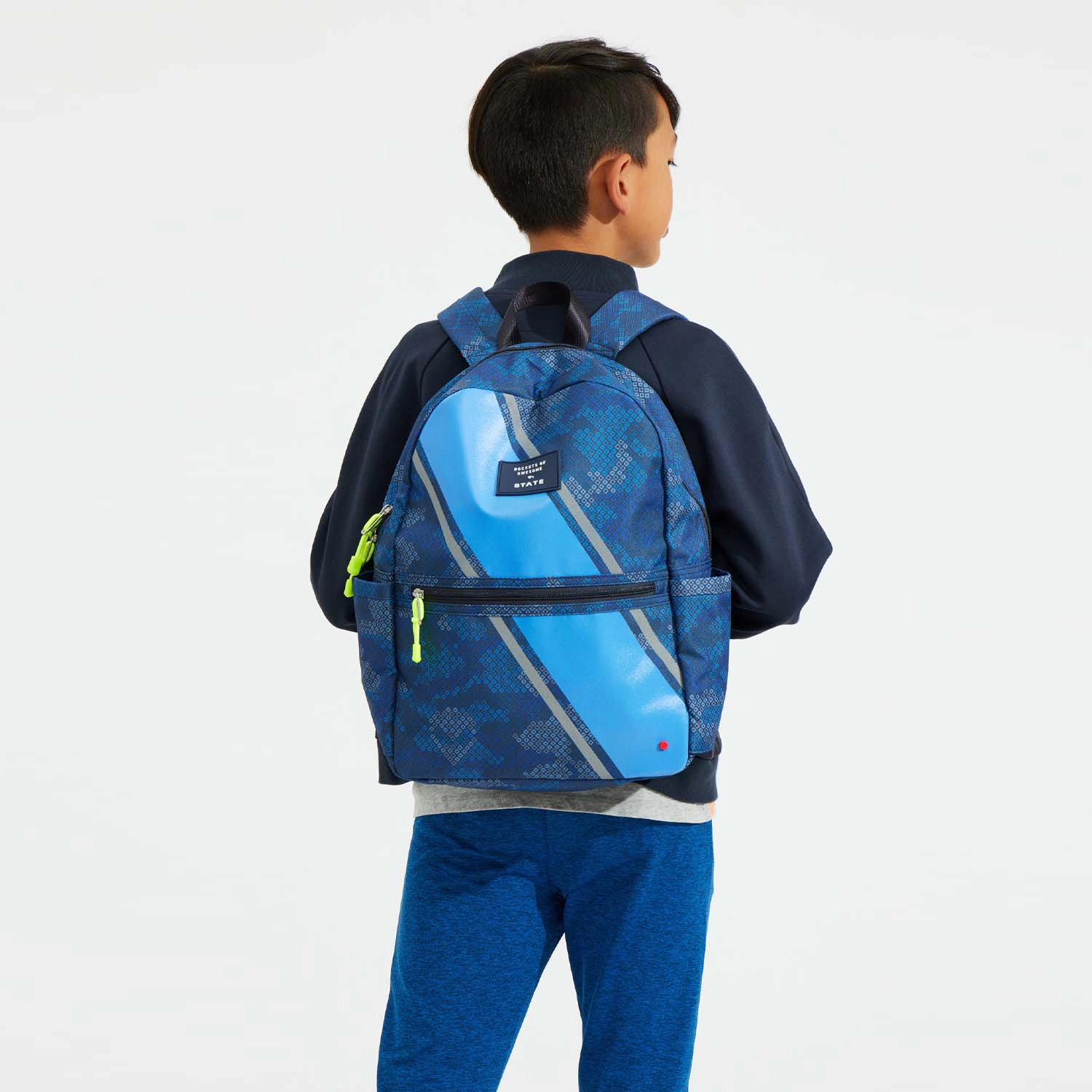 Rockets of Awesome State x ROA Blue Camo Backpack