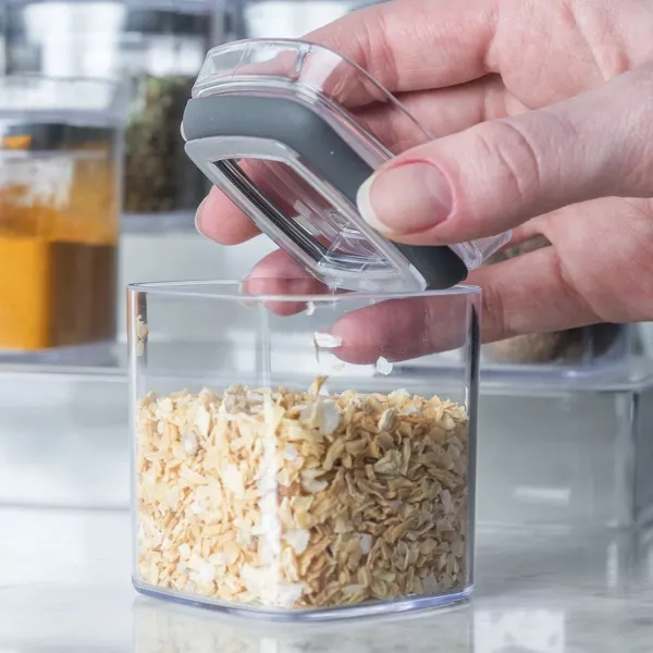 OU Spice Rack Organizer, 13pc 5oz Spice Containers, 3 Tier Clear Spice Holder & Seasoning Organizer - Countertop Cabinet