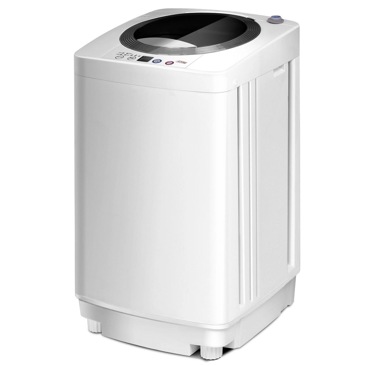 LJG Portable 7.7 lbs Automatic Laundry Washing Machine with Drain Pump