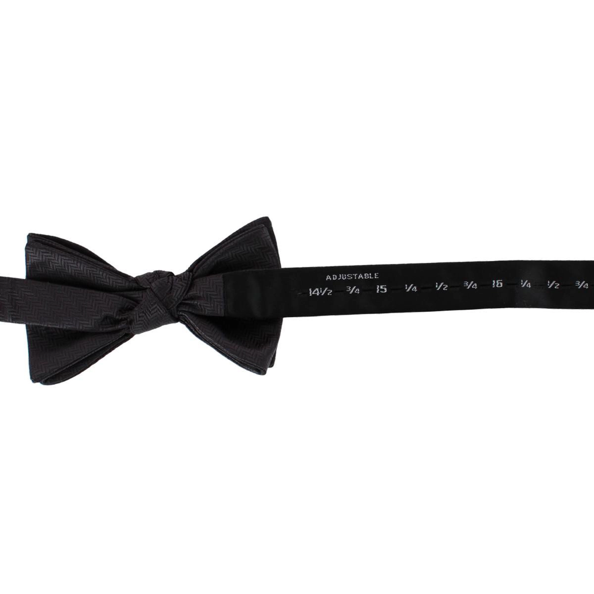 Ascentix Etched Herringbone Twist Bowtie