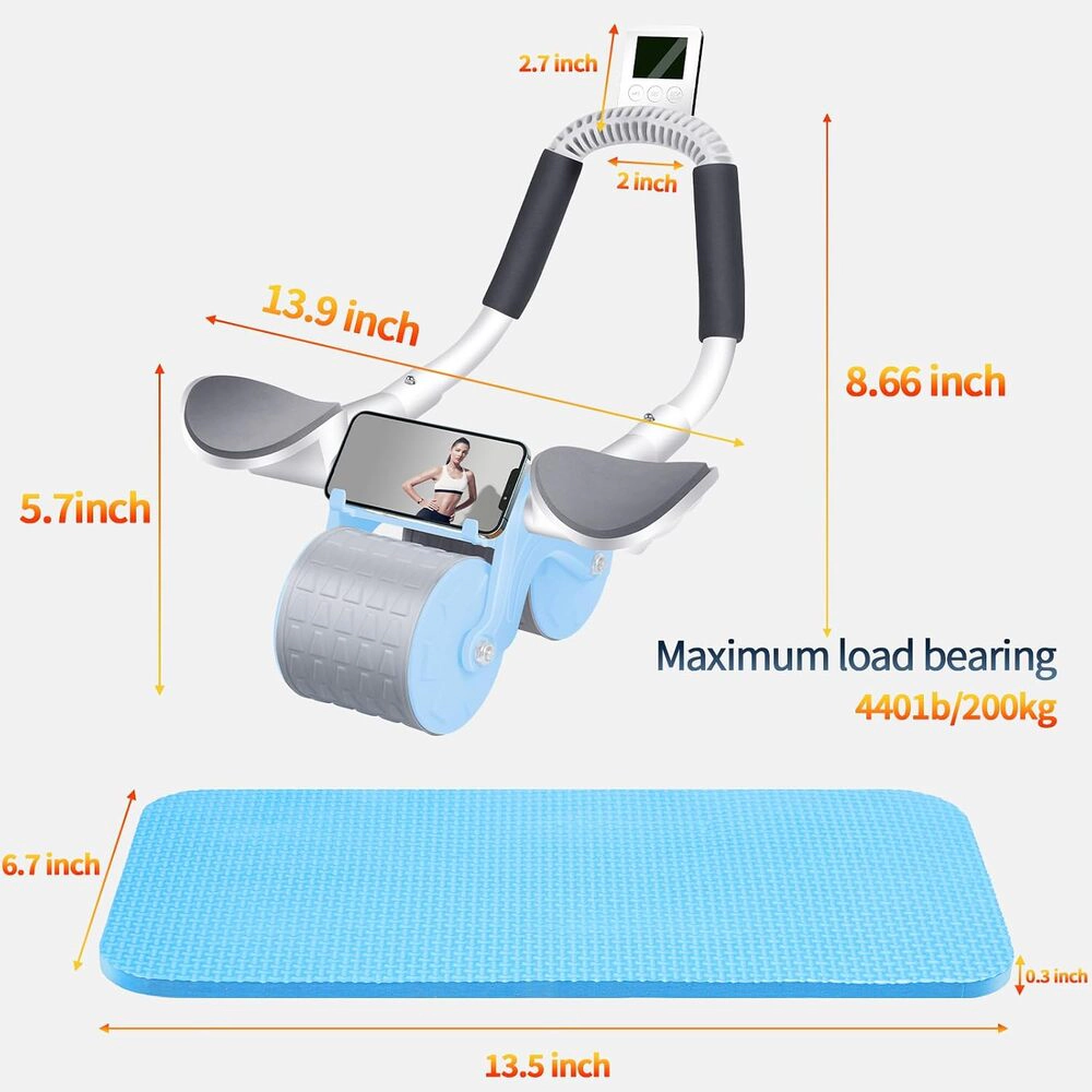 Radiant Essence Unisex Automatic Rebound Ab Roller Wheel