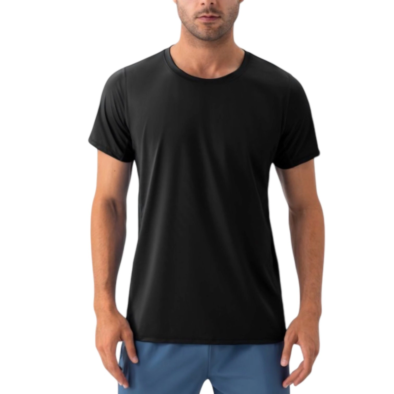 Anna-Kaci Men's Classic Fit Athletic T-Shirt with Quick-Dry Fabric and Short Sleeves