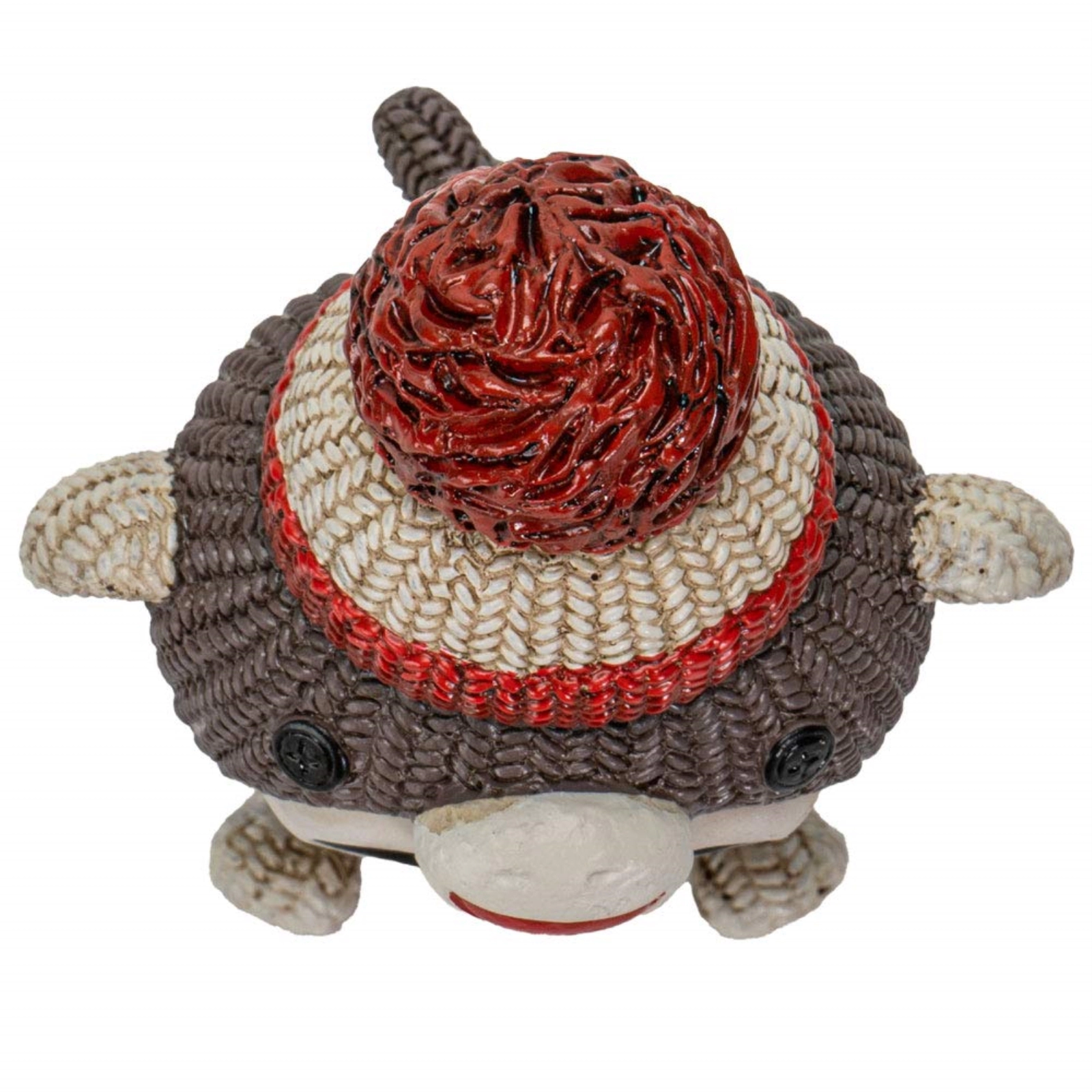 Pacific Giftware Furrybones Sock Munky Figurine Decorative Skeleton in Stuffed Toy Sock Monkey Costume 3 Inch Tall