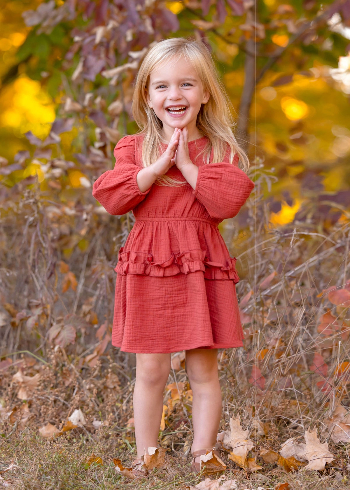 Mabel and Honey Sunset Picnic Cotton Gauze Dress
