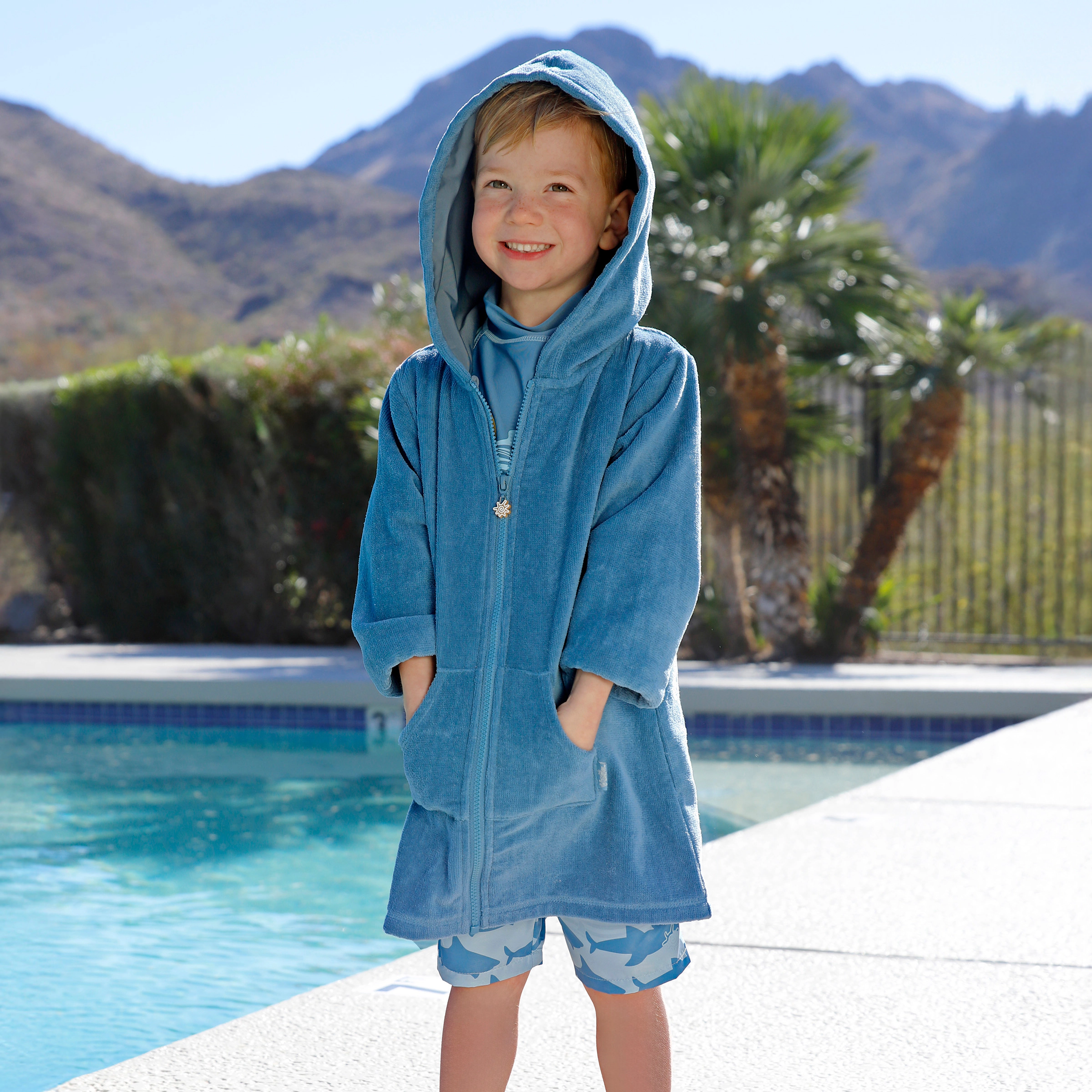 UV Skinz Kid's Hooded Terry Beach Cover-Up